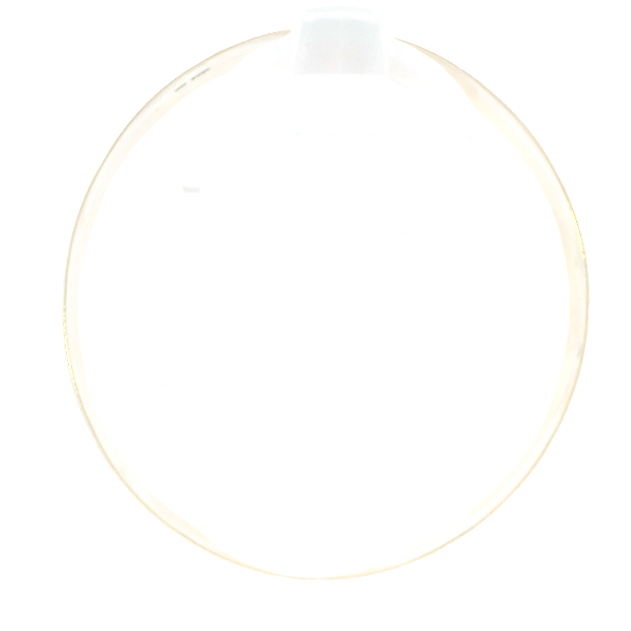14K Yellow Gold Diamond Cut Bangle Bracelet
