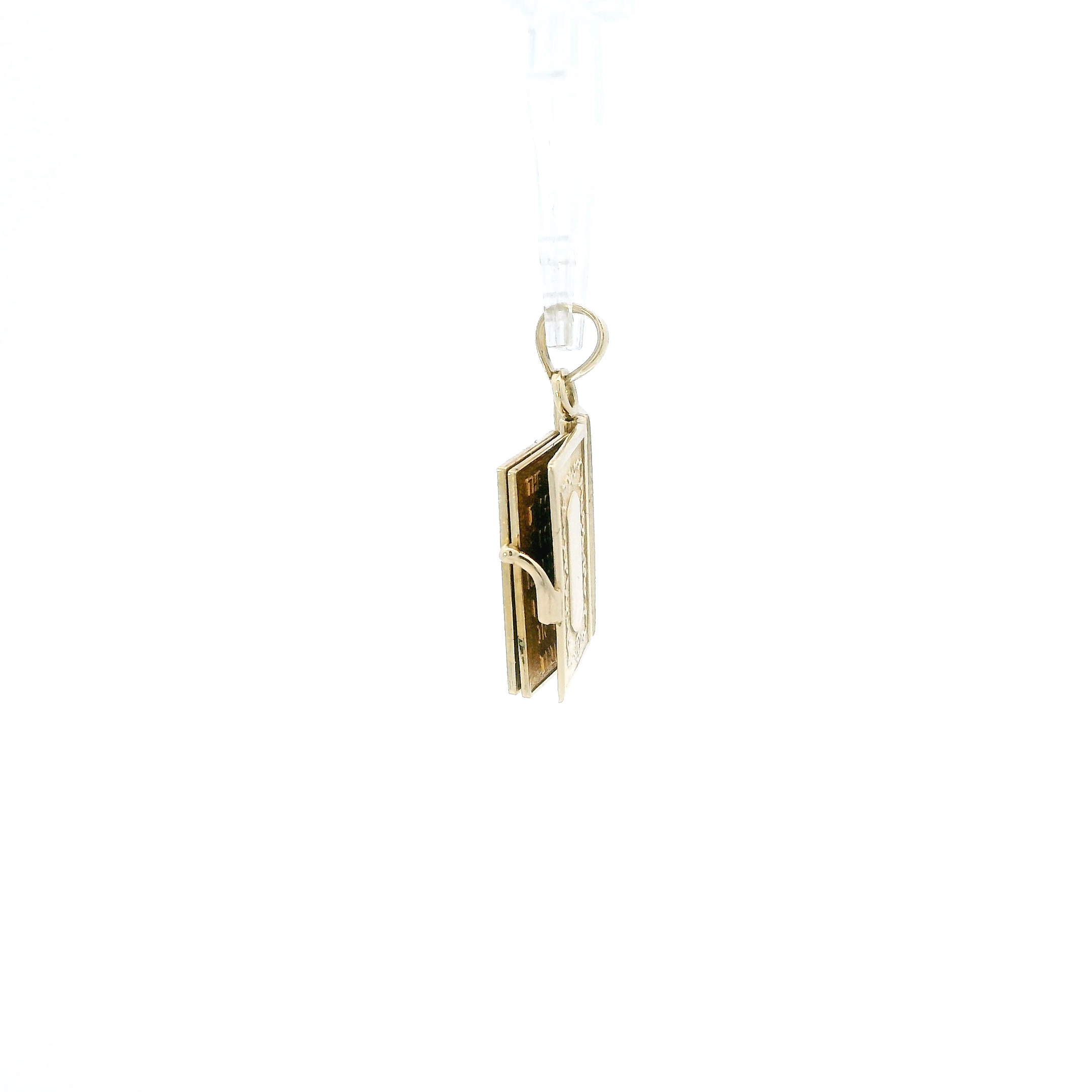 14K Yellow Gold Prayer Book Pendant