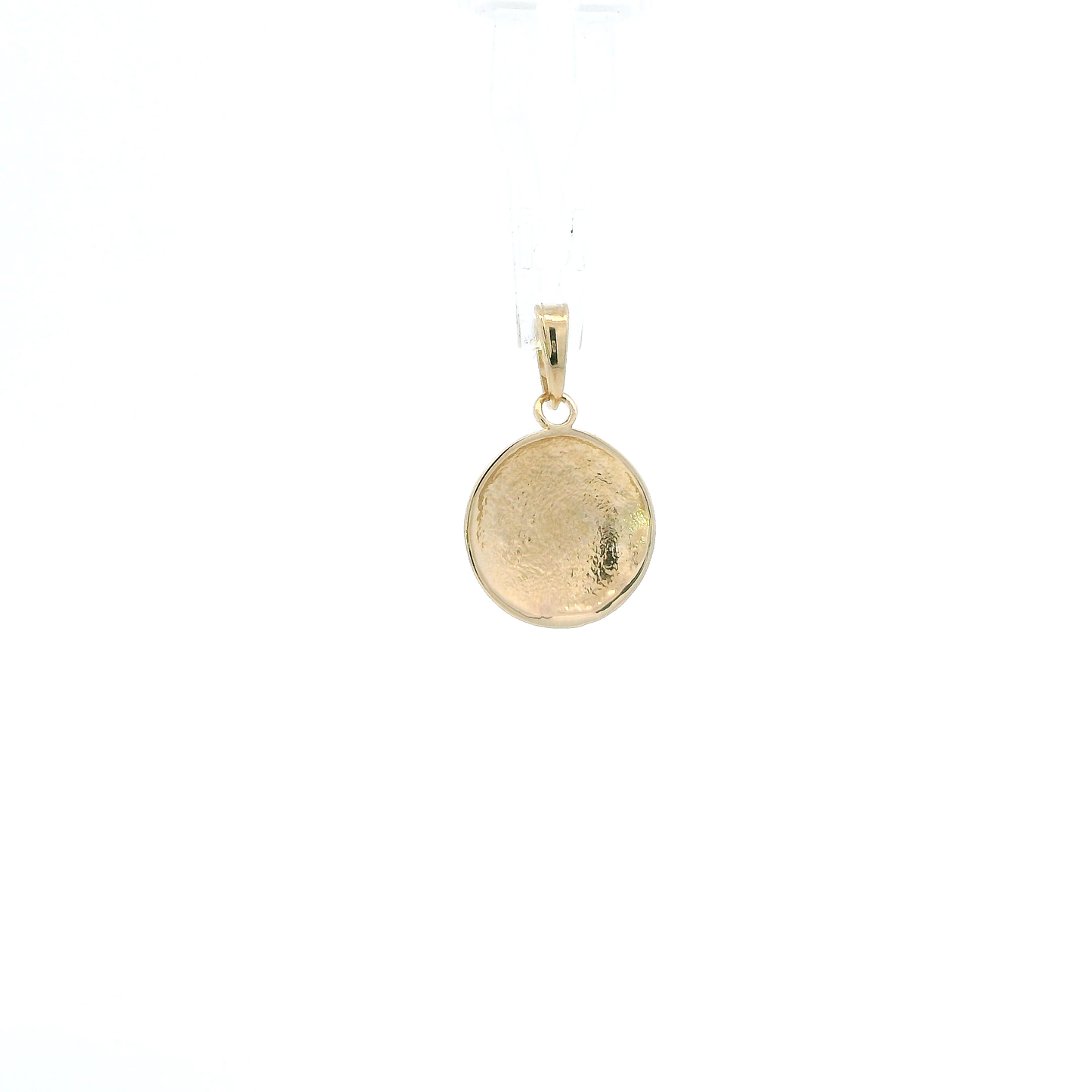 14K Yellow Gold Round Soccer Ball Pendant