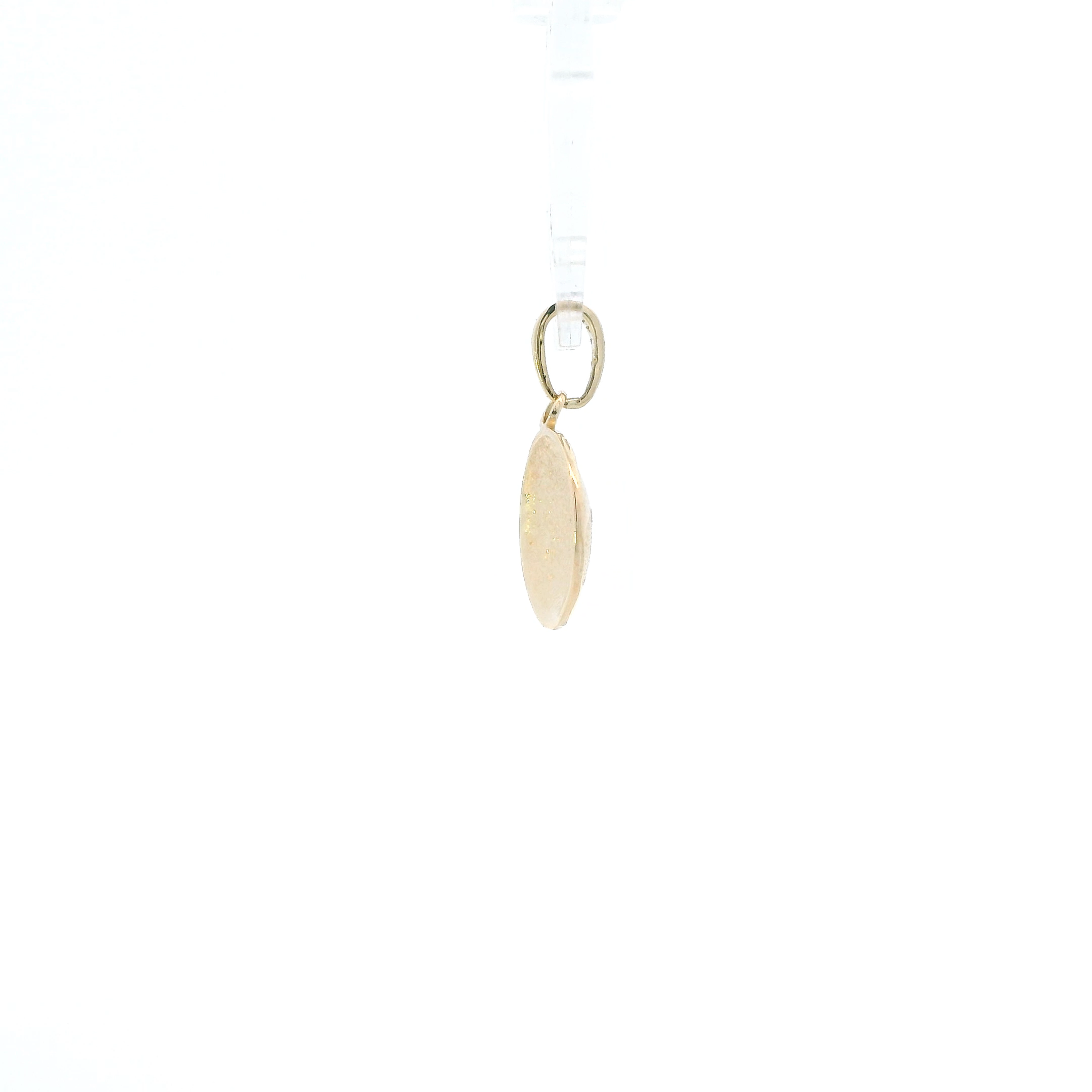 14K Yellow Gold Round Soccer Ball Pendant