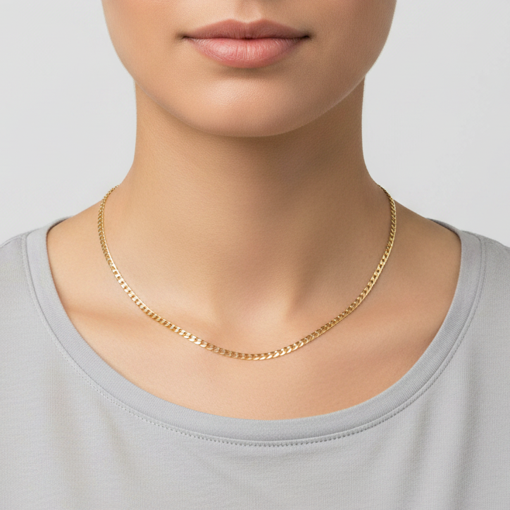 14K Yellow Gold 20" Curb Chain