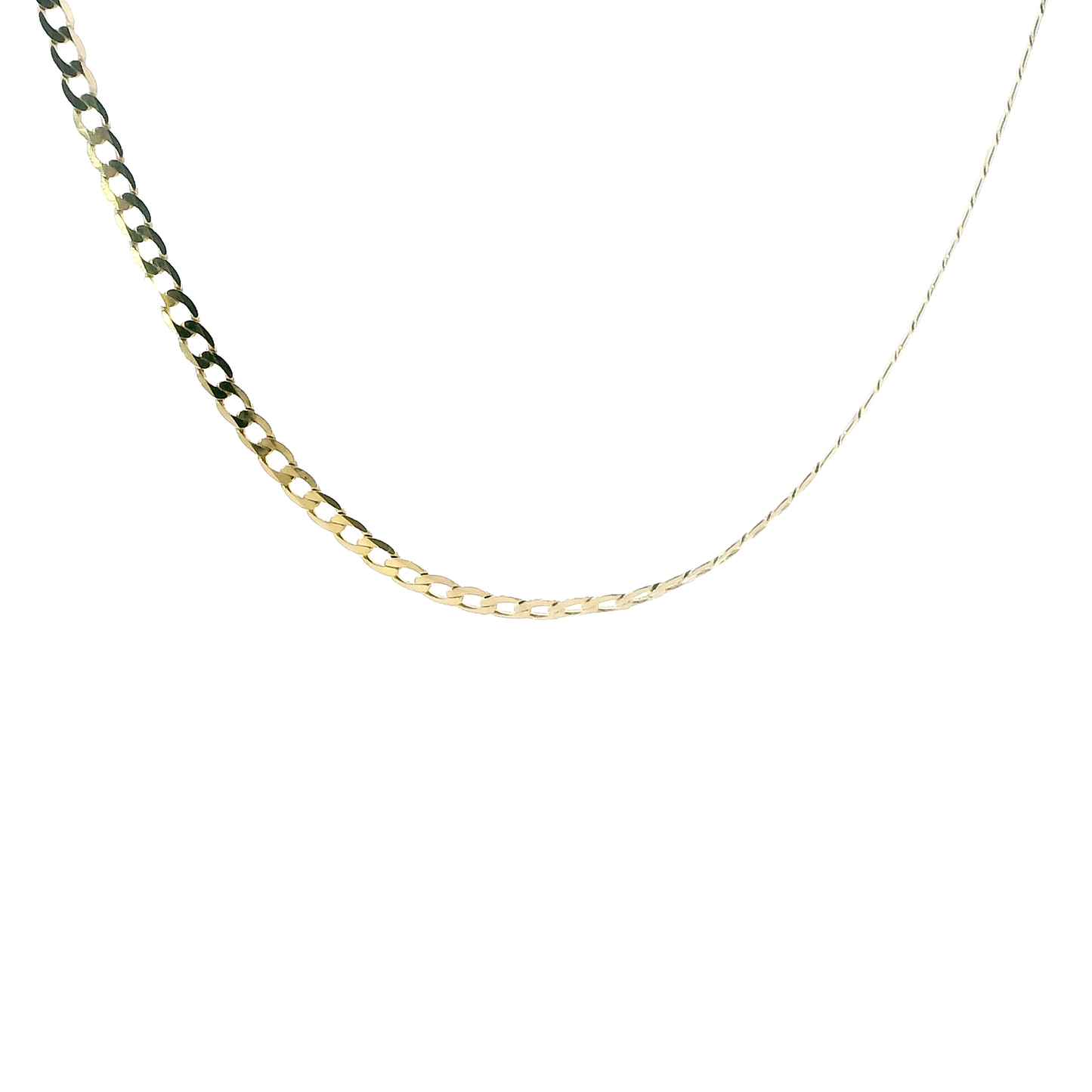 14K Yellow Gold 20" Curb Chain