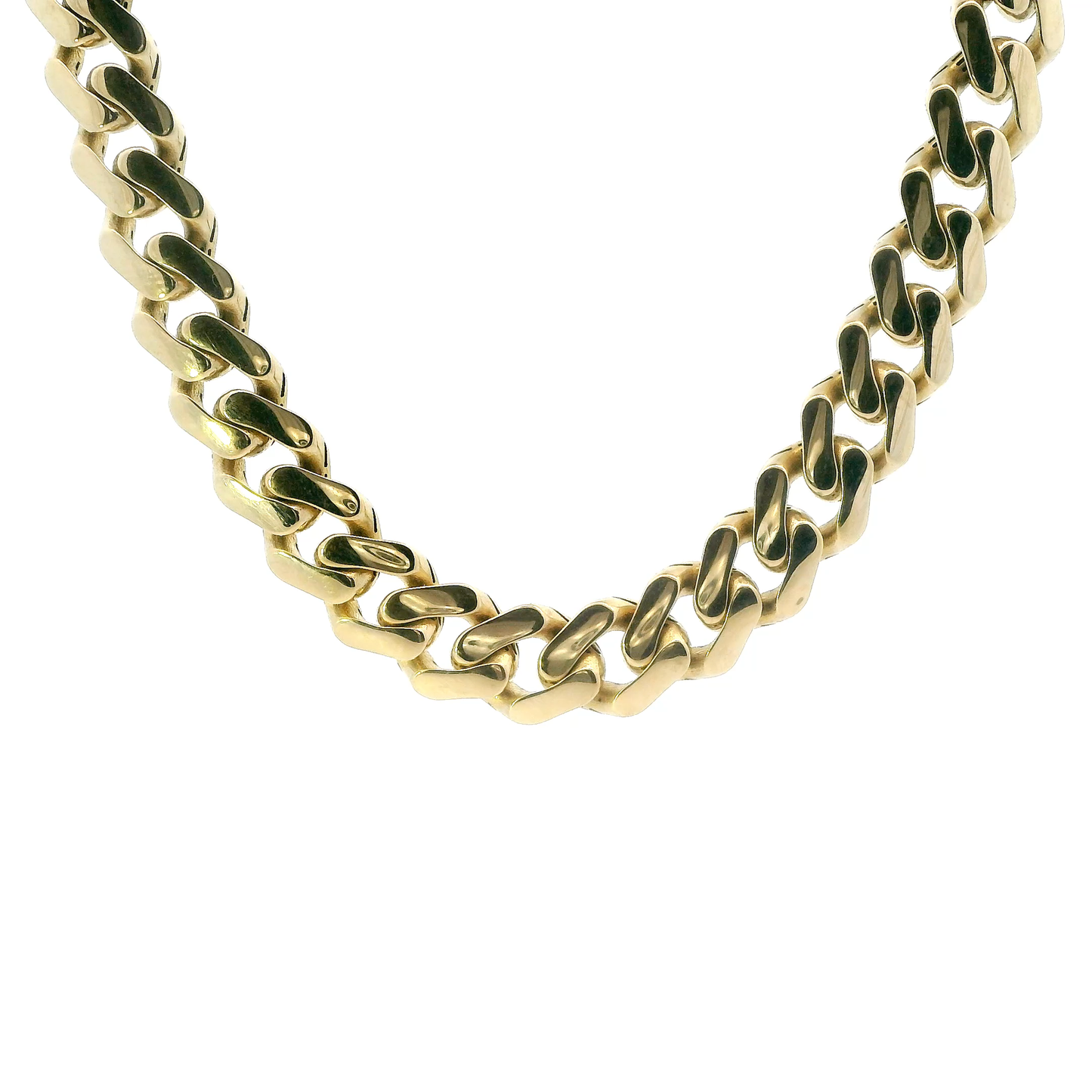 18K Yellow Gold 22" Cuban Monaco Chain
