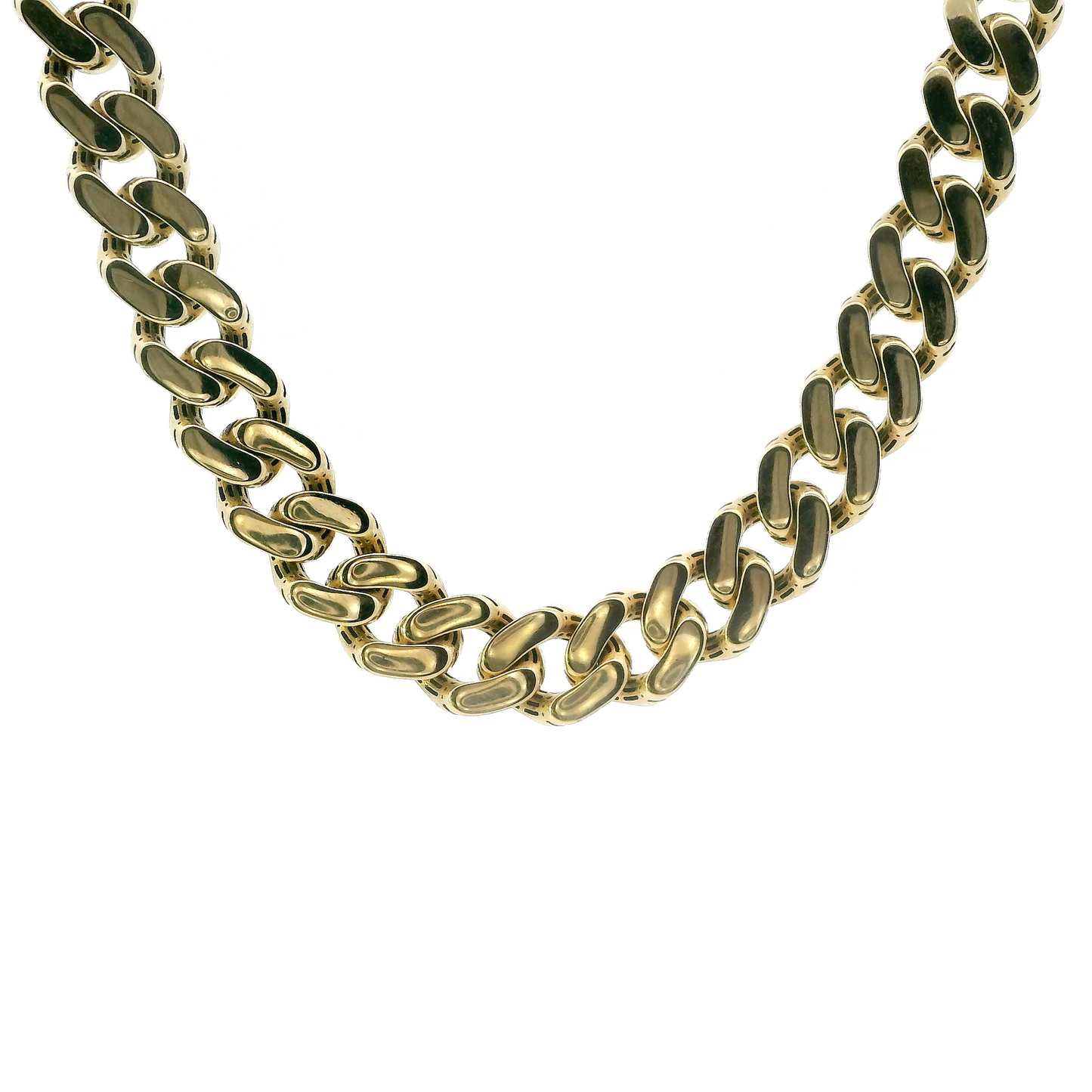 18K Yellow Gold 22" Cuban Monaco Chain