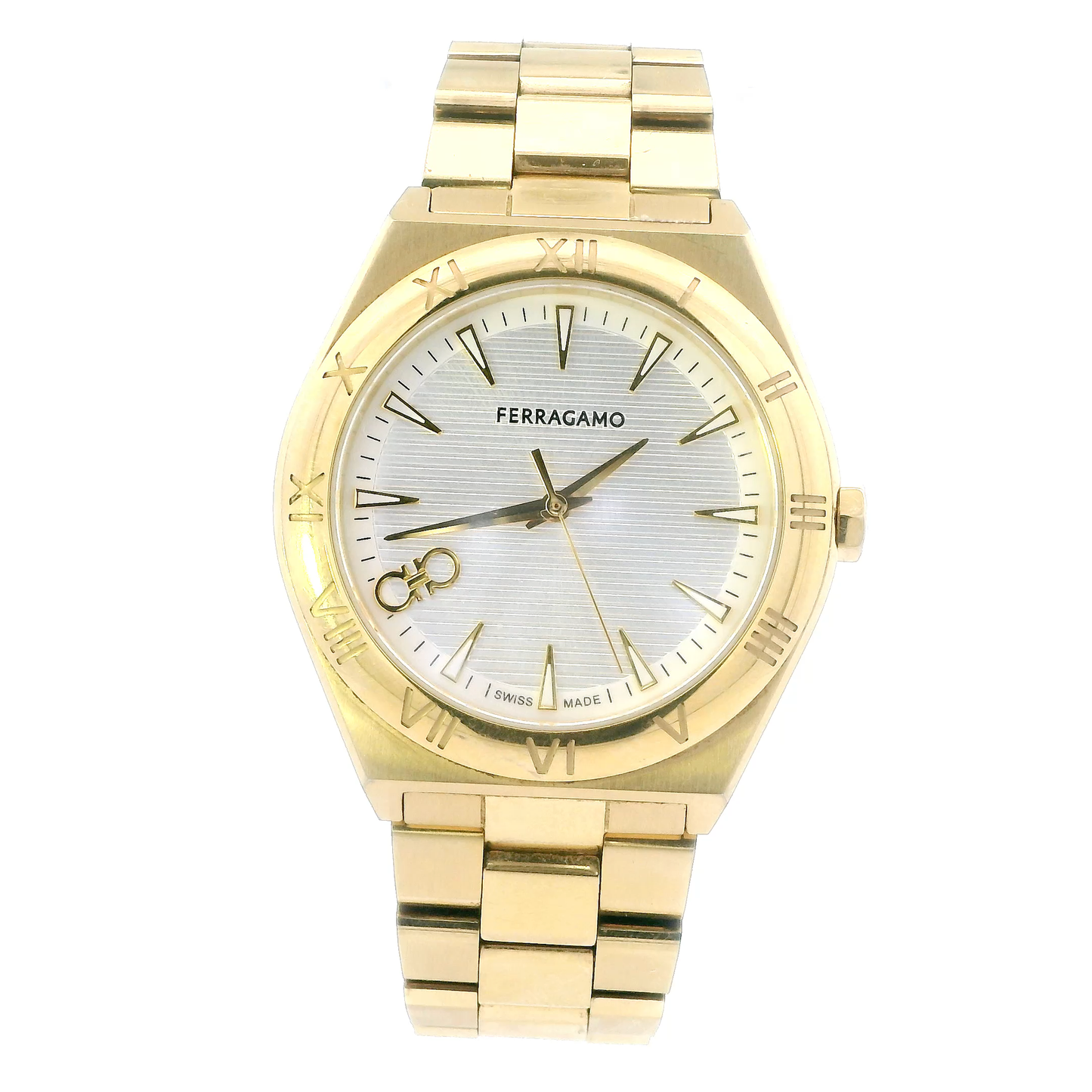 Ferragamo Yellow Tone Steel Mens Wristwatch - SFKC00323