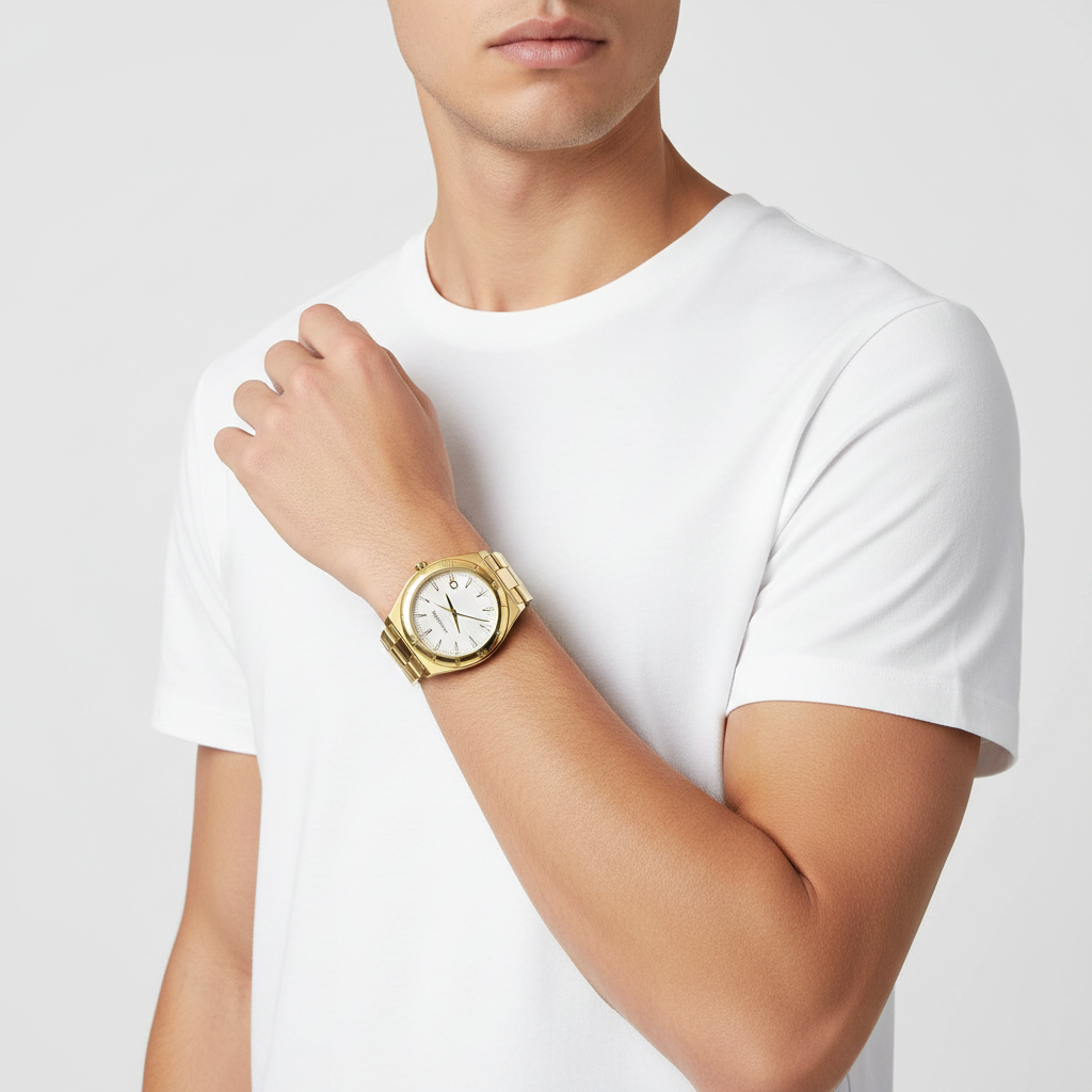 Ferragamo Yellow Tone Steel Mens Wristwatch - SFKC00323