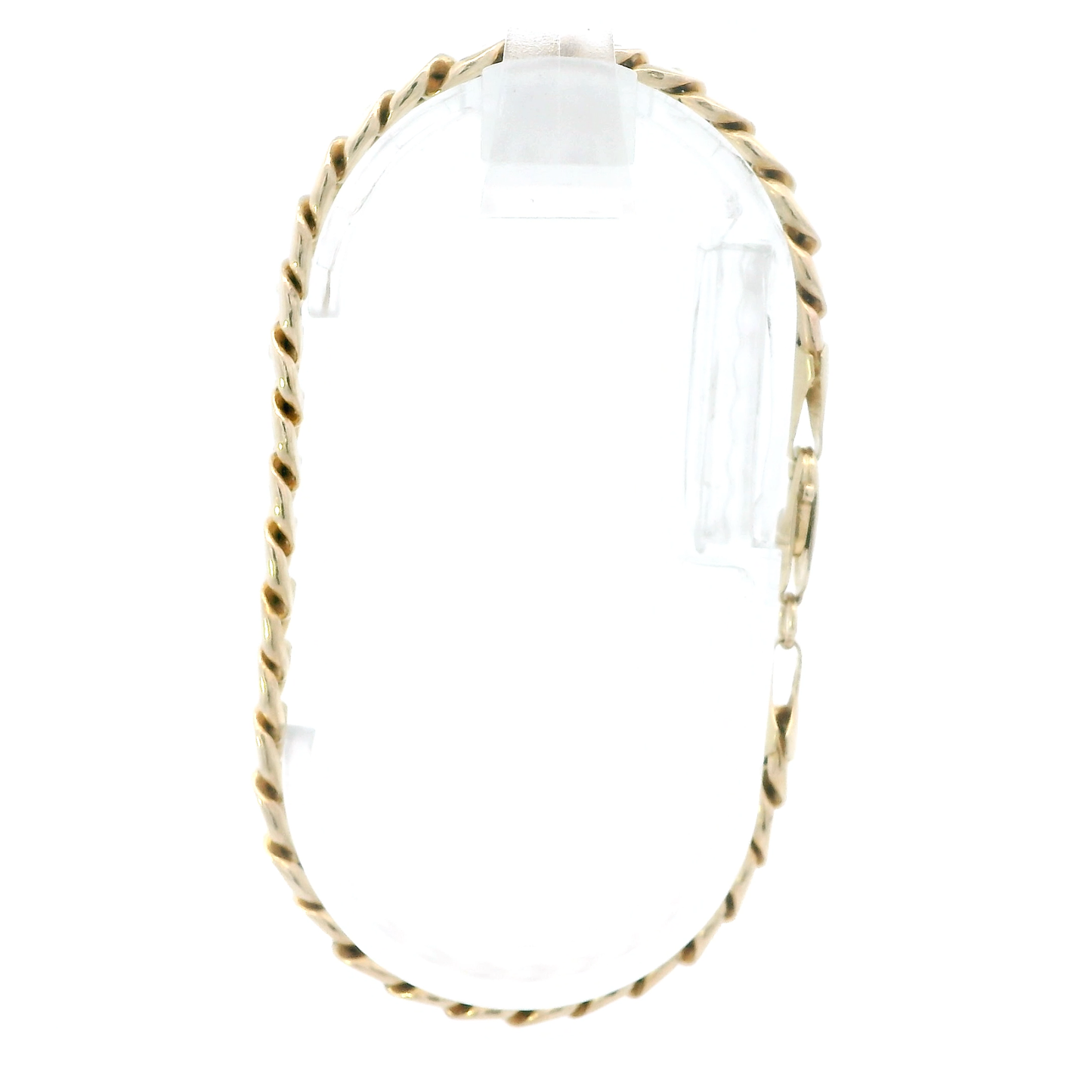 10K Yellow Gold 8" Hollow Cuban Bracelet