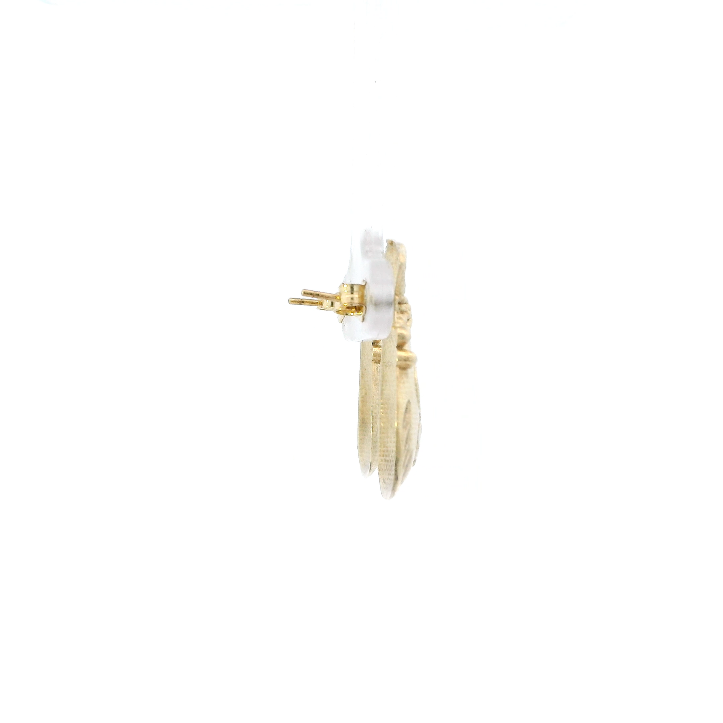 10K Yellow Gold Money Bag Earrings