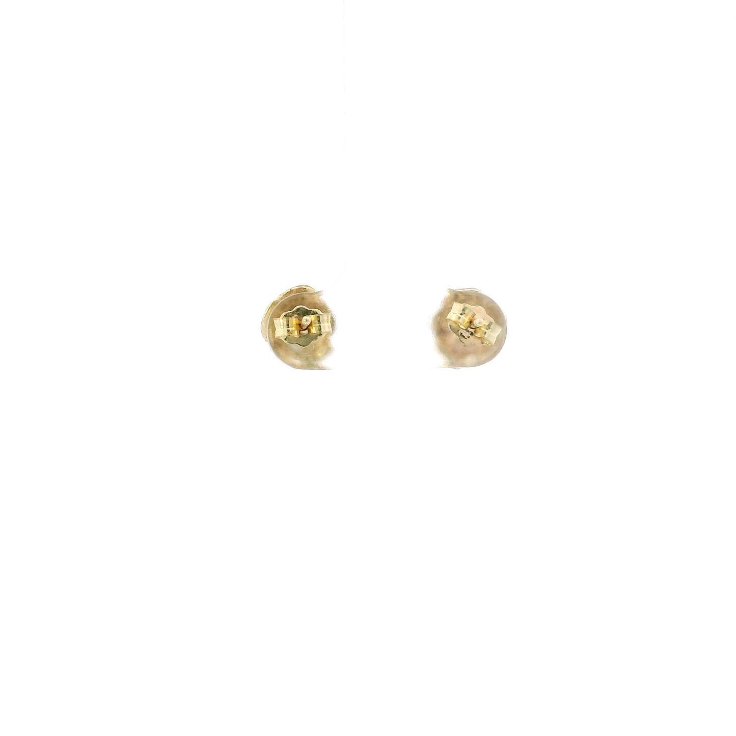 10K Yellow Gold Pearl Flower Earrings