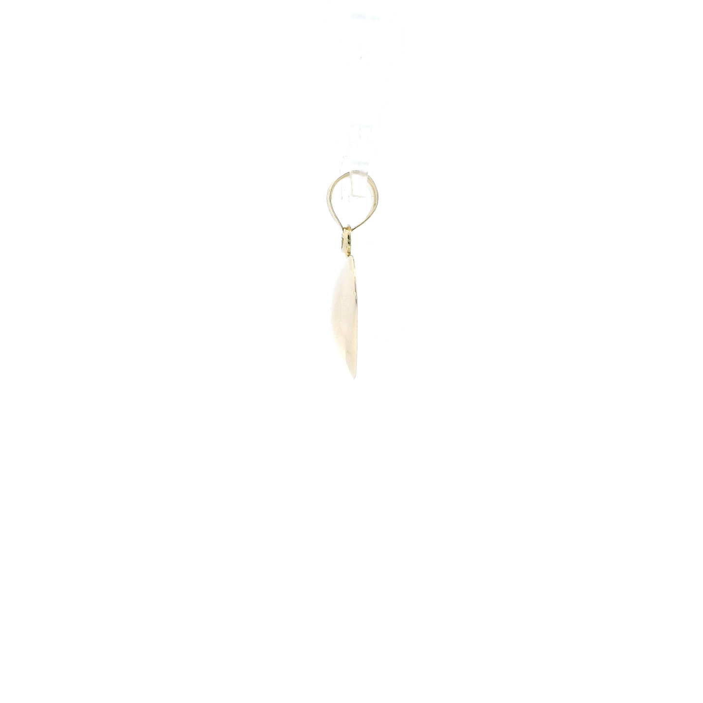 18K Yellow Gold Hollow Heart Pendant