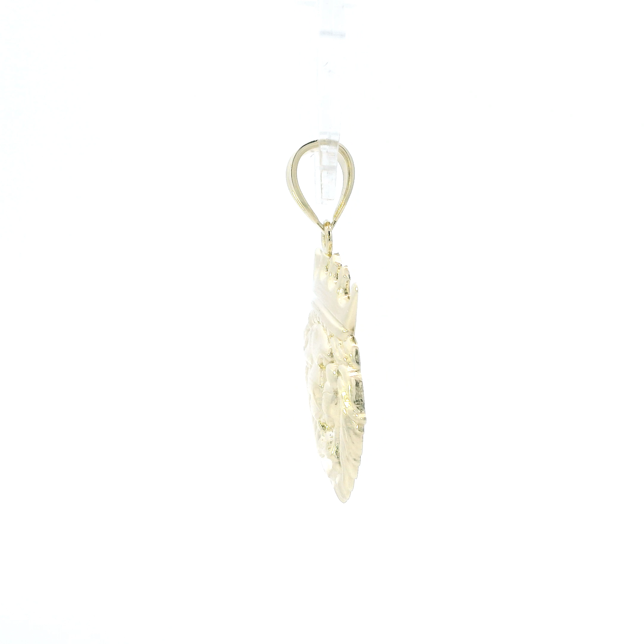 10K Yellow Gold Lion Head Pendant