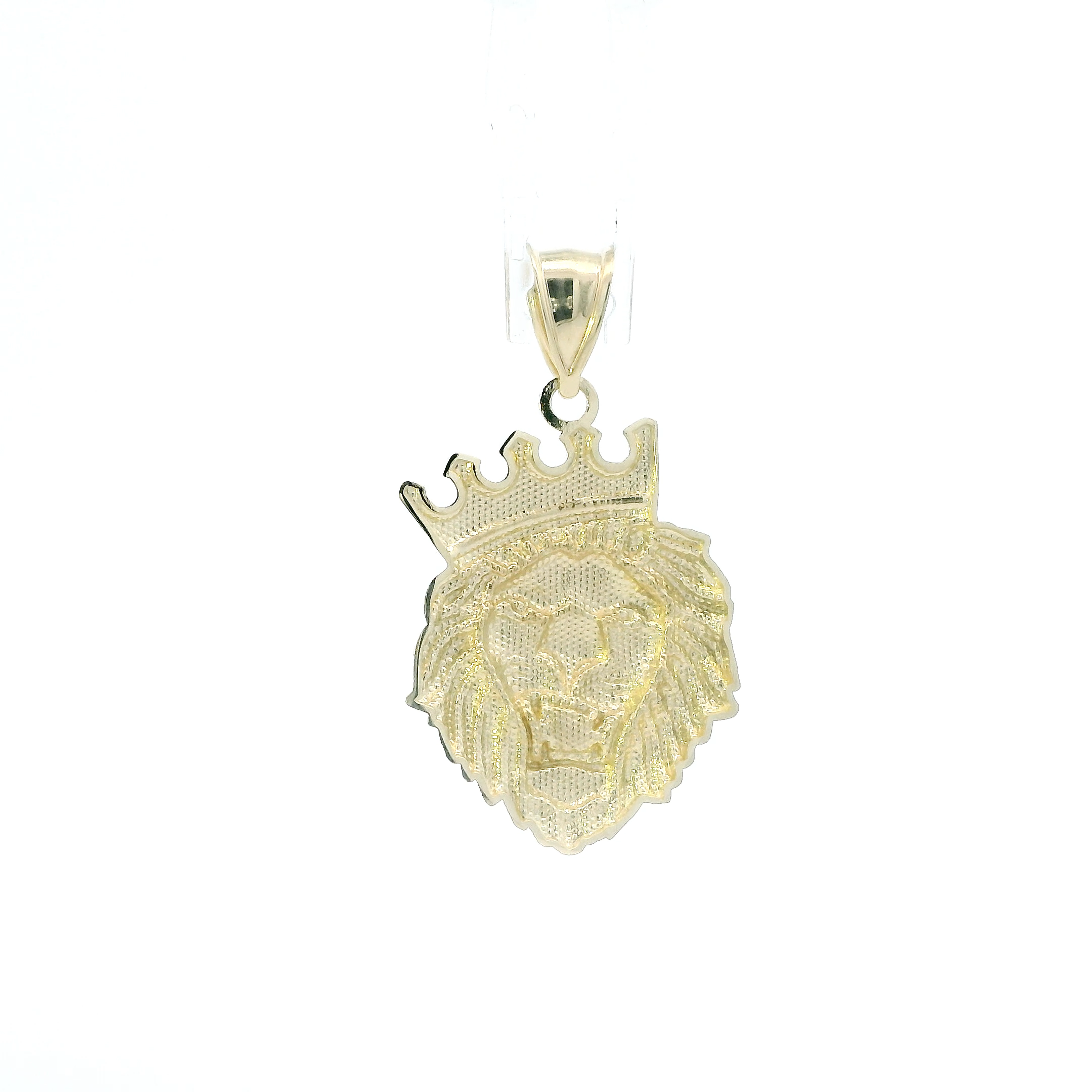 10K Yellow Gold Lion Head Pendant