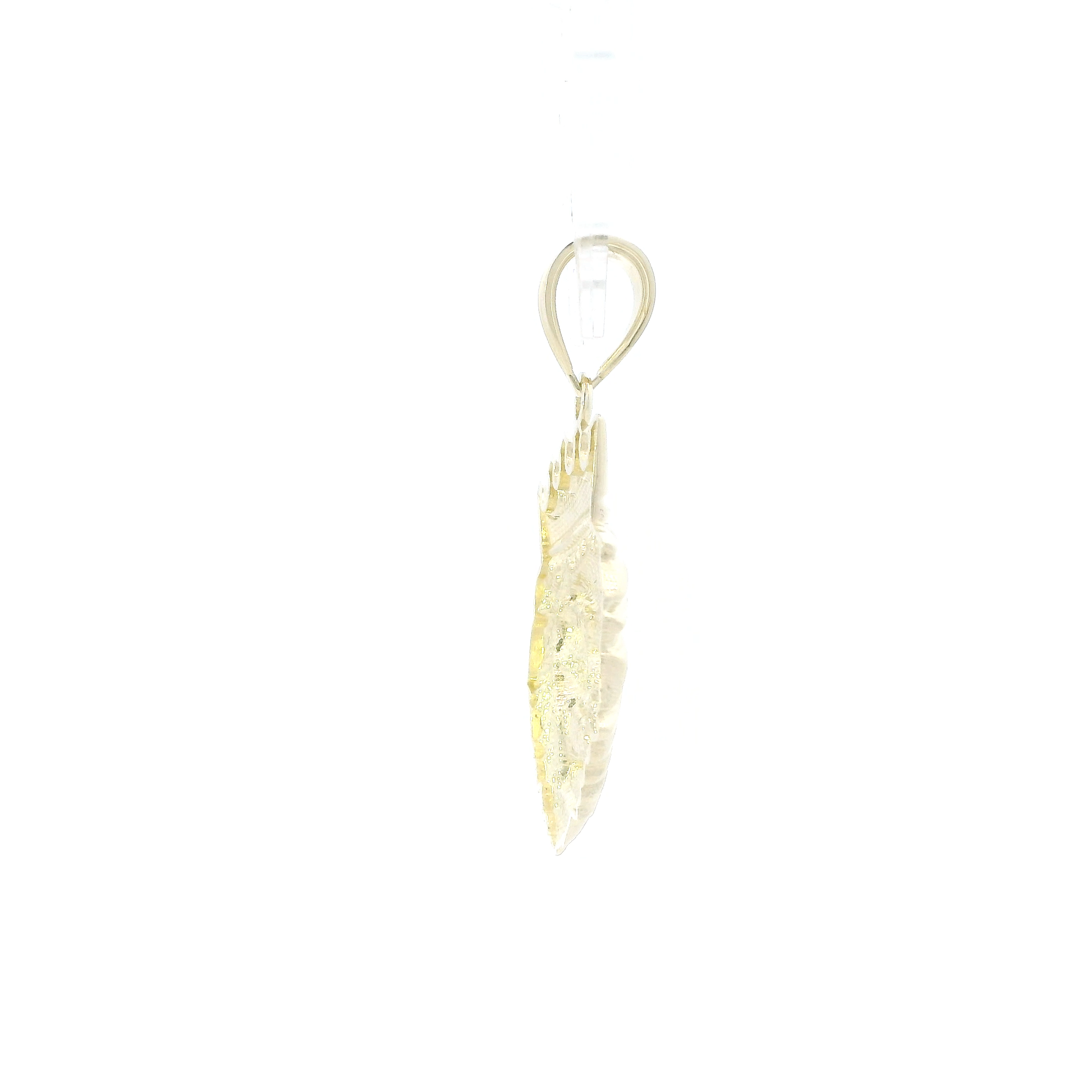 10K Yellow Gold Lion Head Pendant