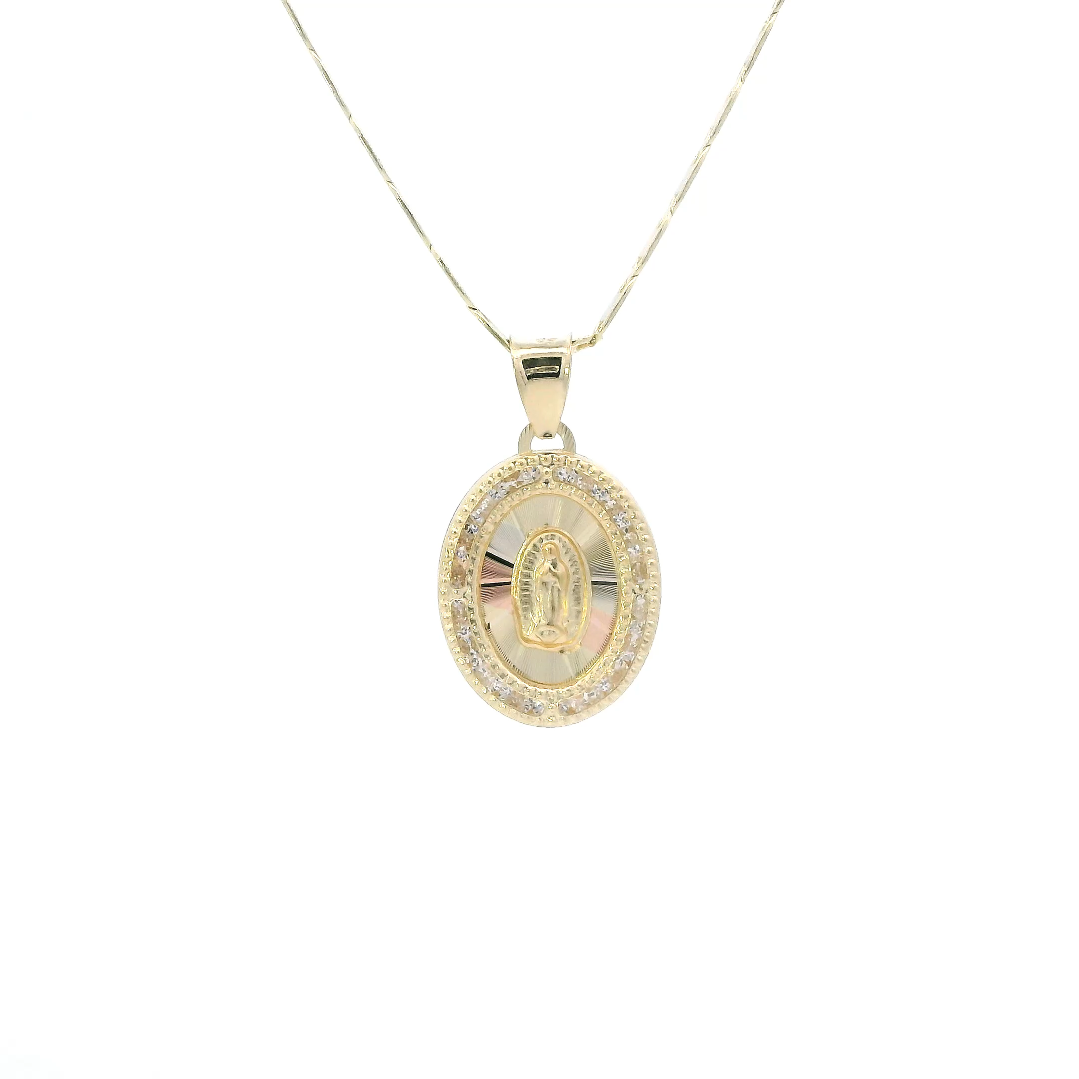 14K Tri Color Gold 19.5