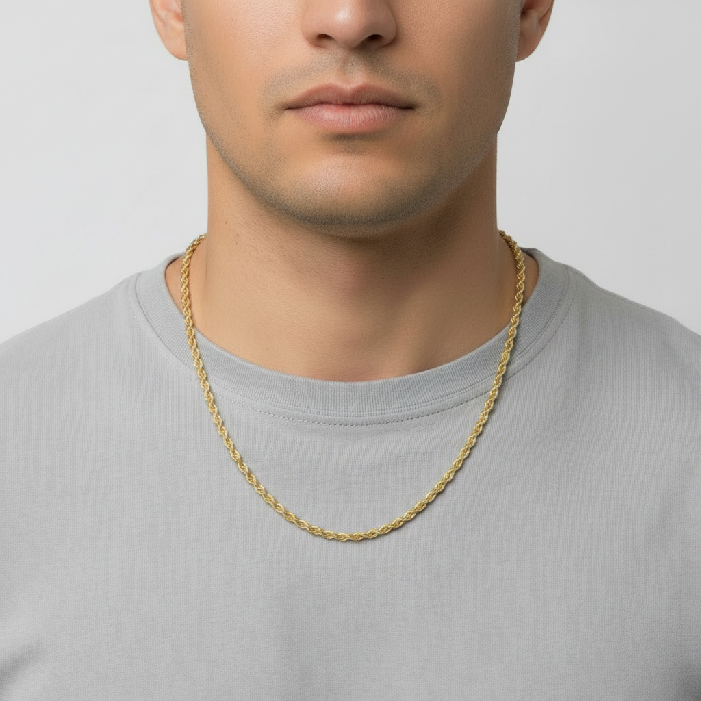 10K Yellow Gold 28" Rope Chain