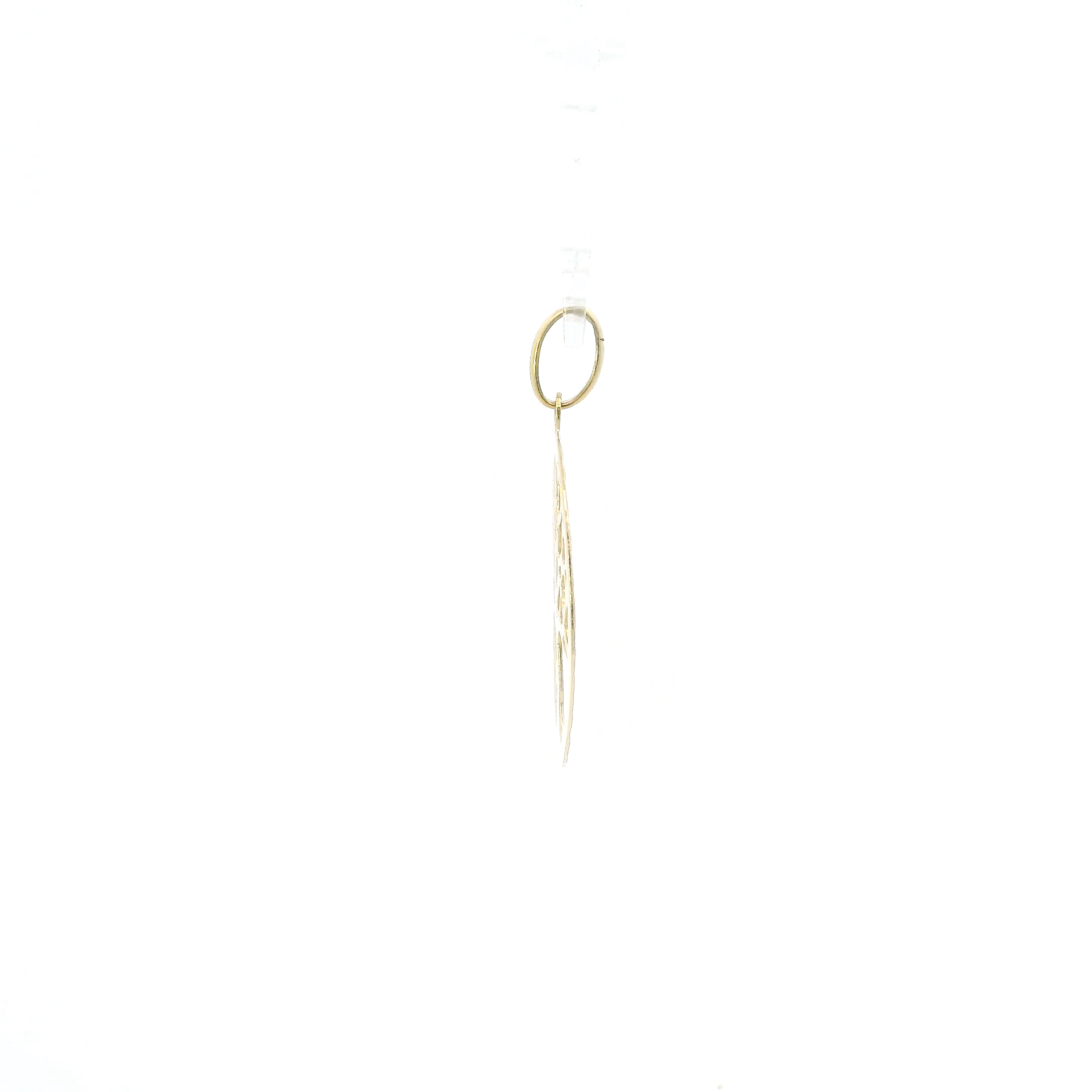 18K Yellow Gold Round Tree Of Life Pendant