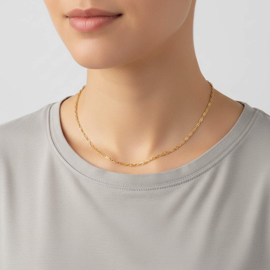 18K Yellow Gold 19.5" Mariner Chain