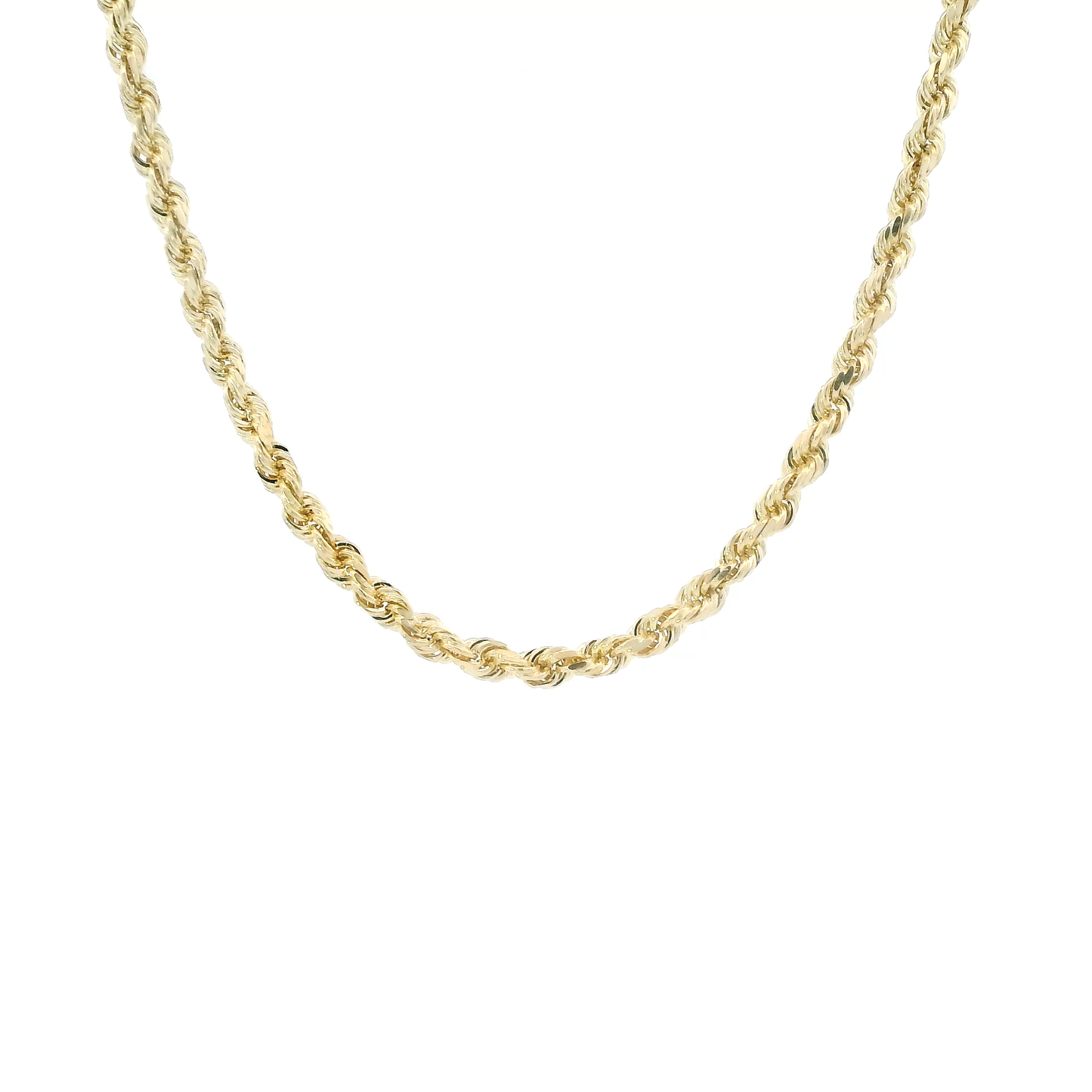 14K Yellow Gold 21.5" Rope Chain