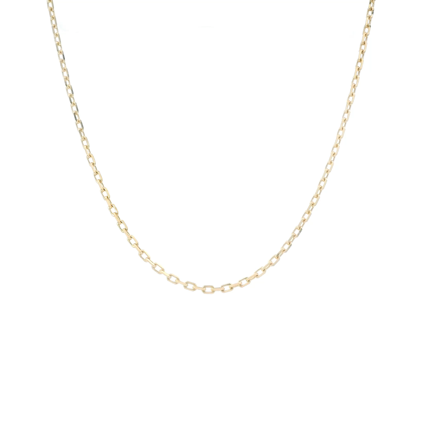 18K Yellow Gold 17.5" Cable Chain