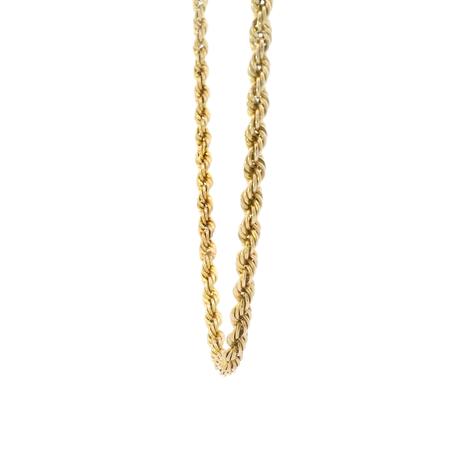 14K Yellow Gold 25" Hollow Rope Chain
