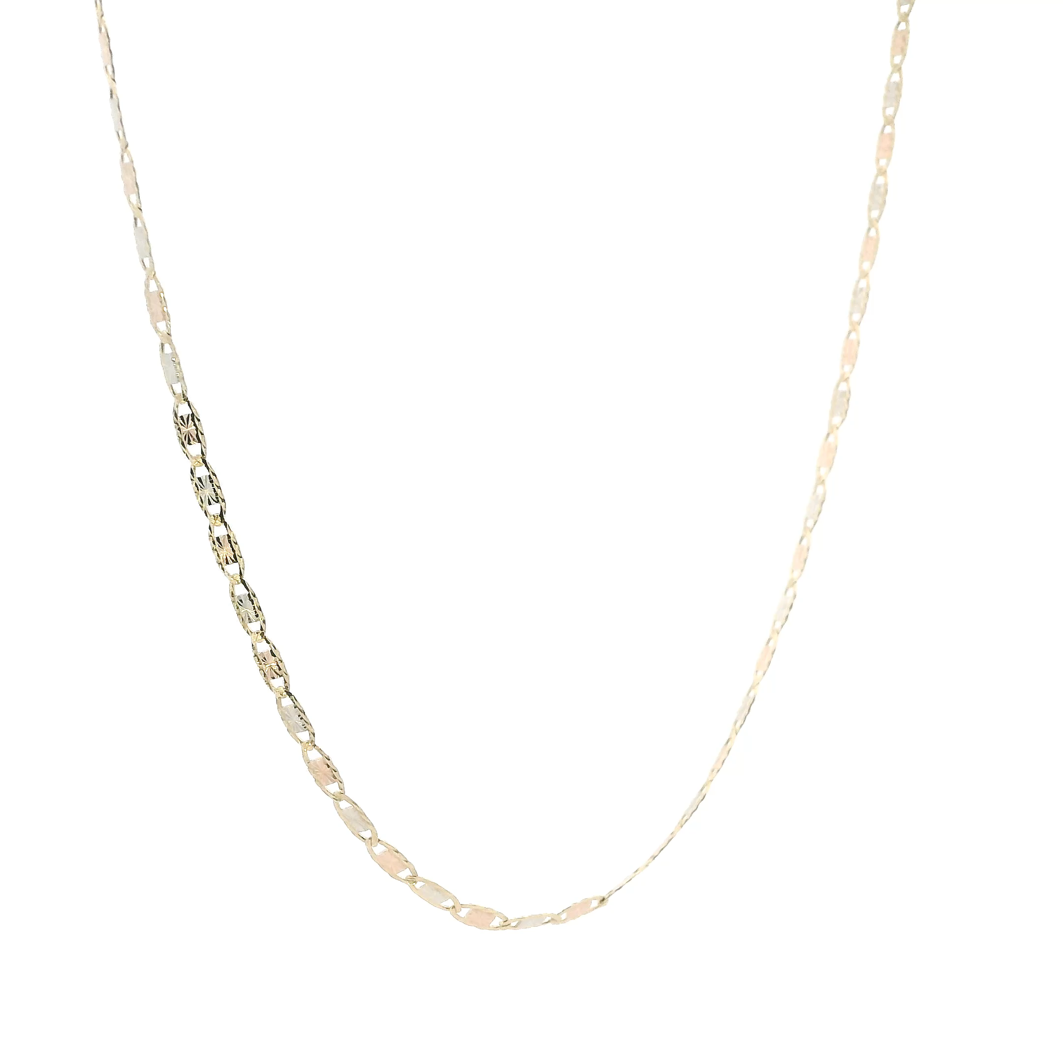 14K Tri Color Gold 16