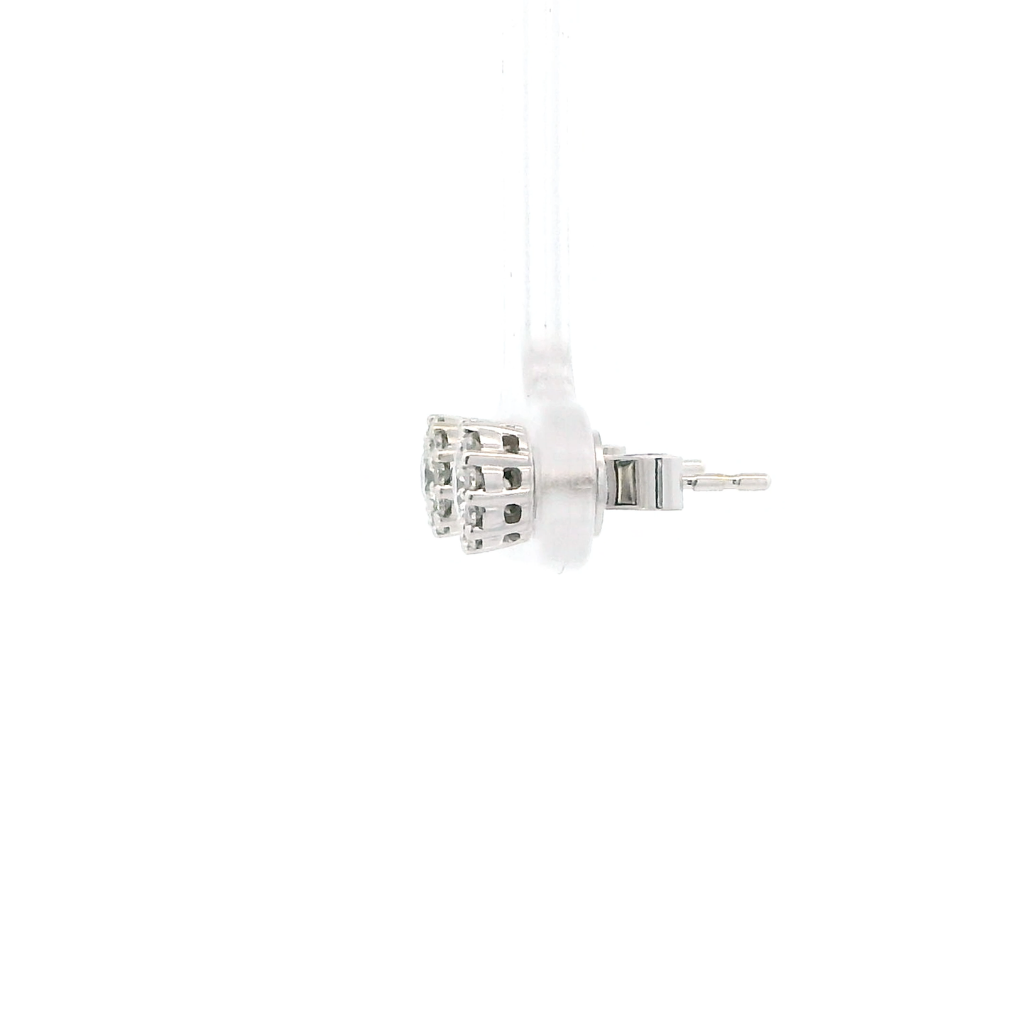 14K White Gold Diamond Earrings - 0.50ct
