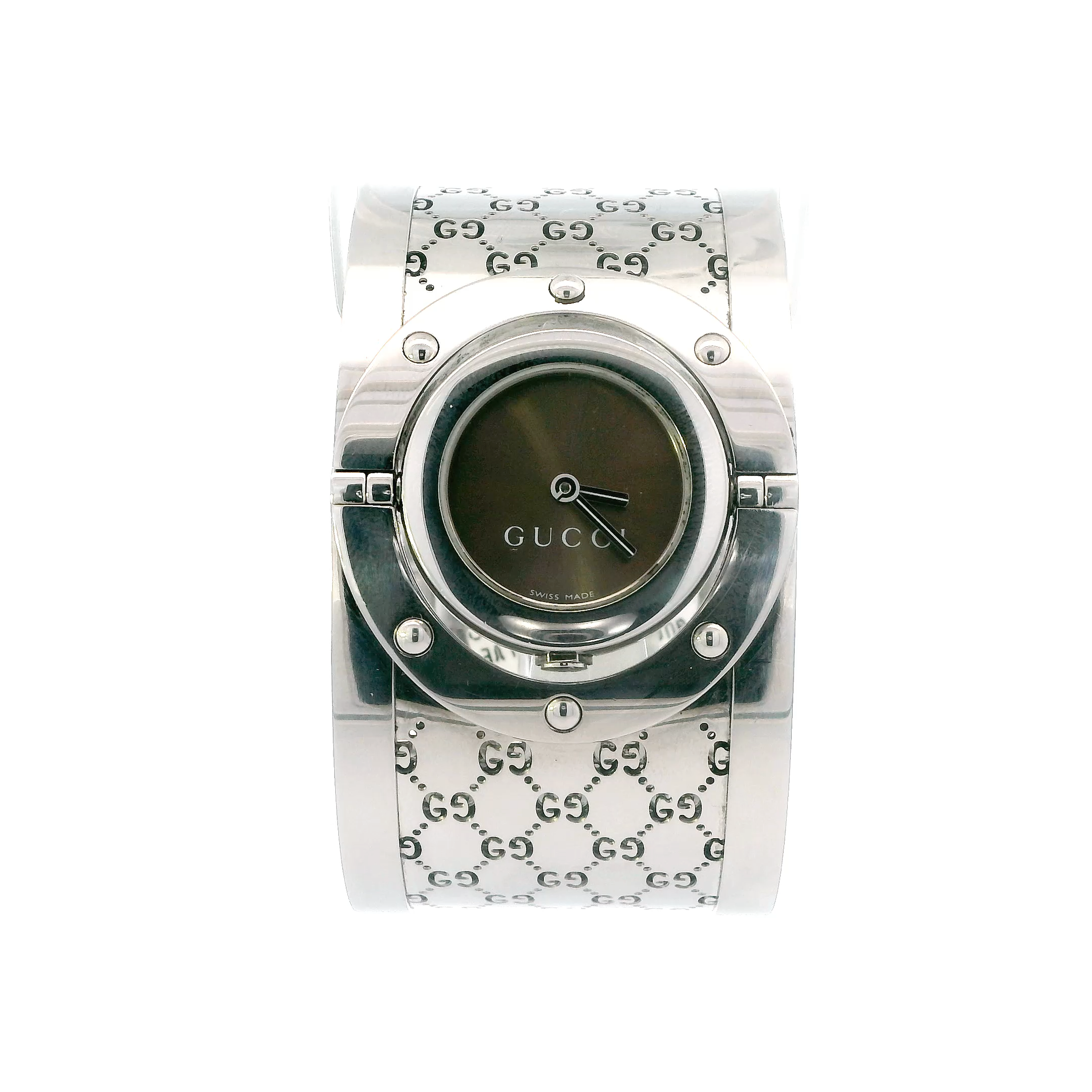 Gucci Wide Twirl Bangle Womens Wristwatch
