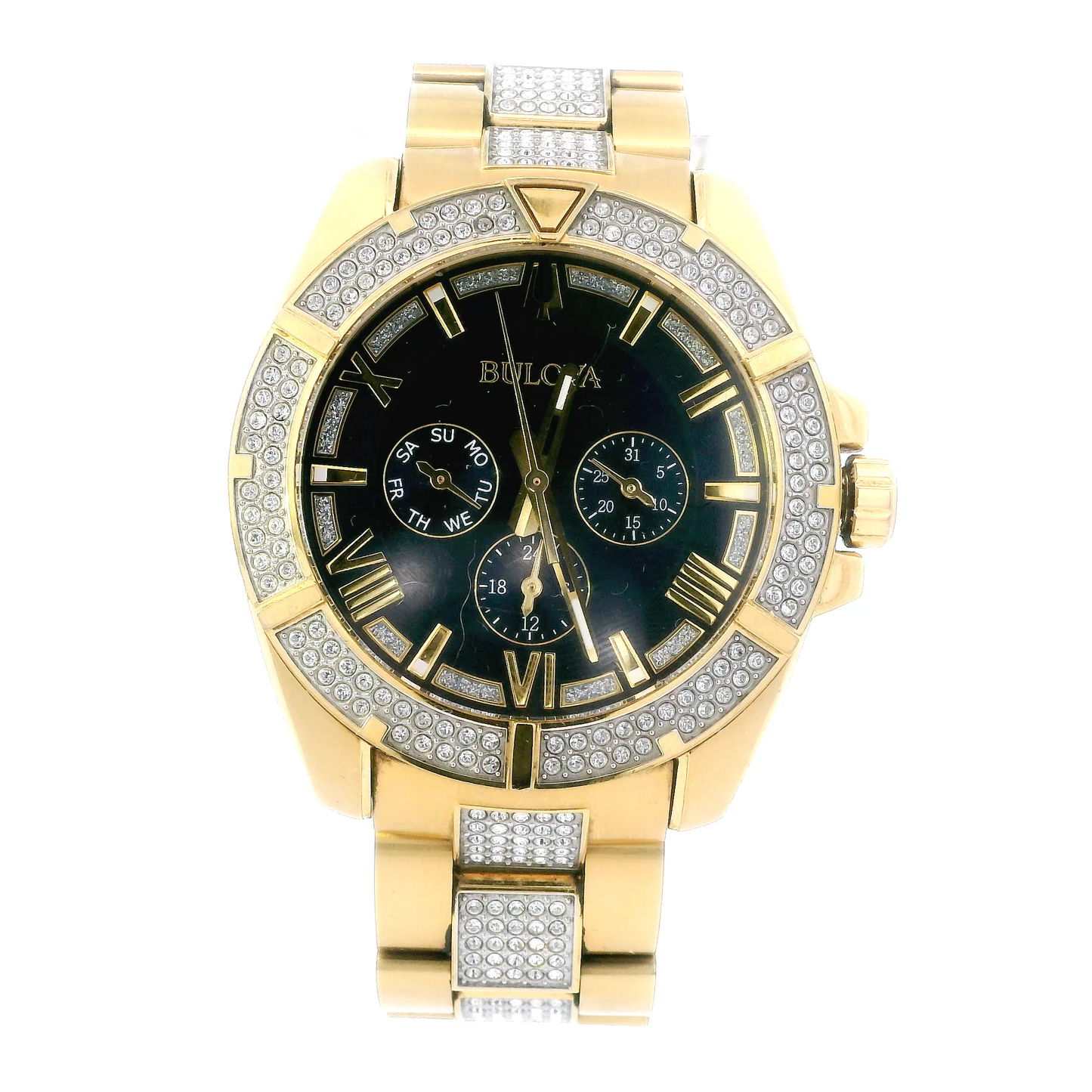 Bulova Crystals Phantom Quartz Mens Wristwatch