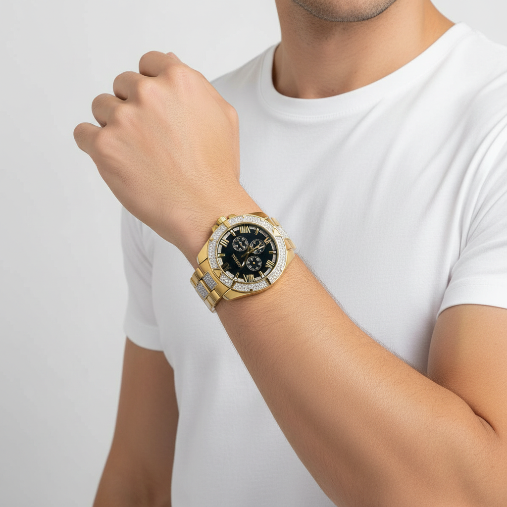 Bulova Crystals Phantom Quartz Mens Wristwatch