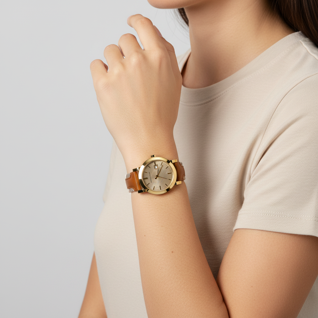 Burberry Watch the City Haymarket Brown Ladies Wristwatch - BU9133