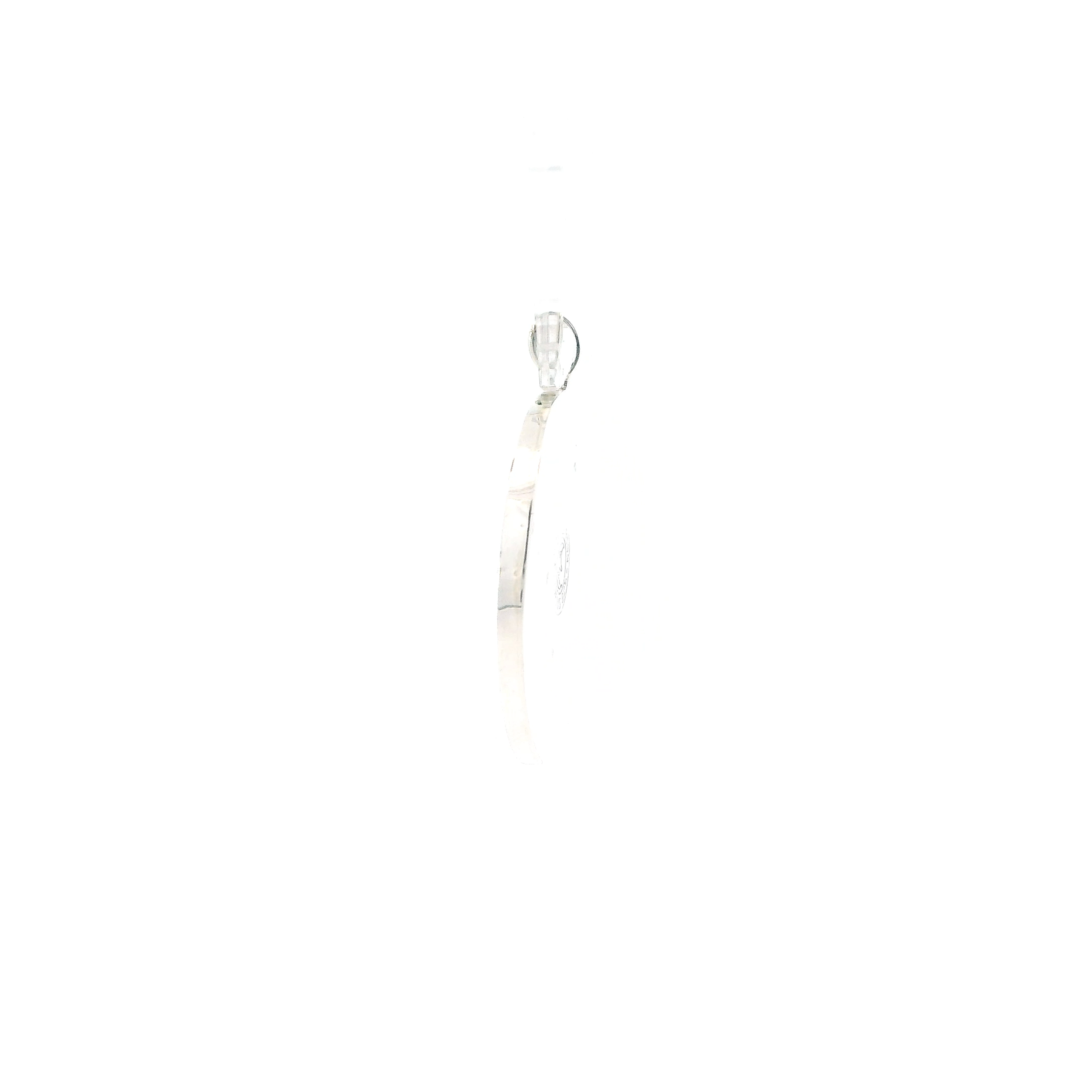 Silver Moon Star Of David Pendant