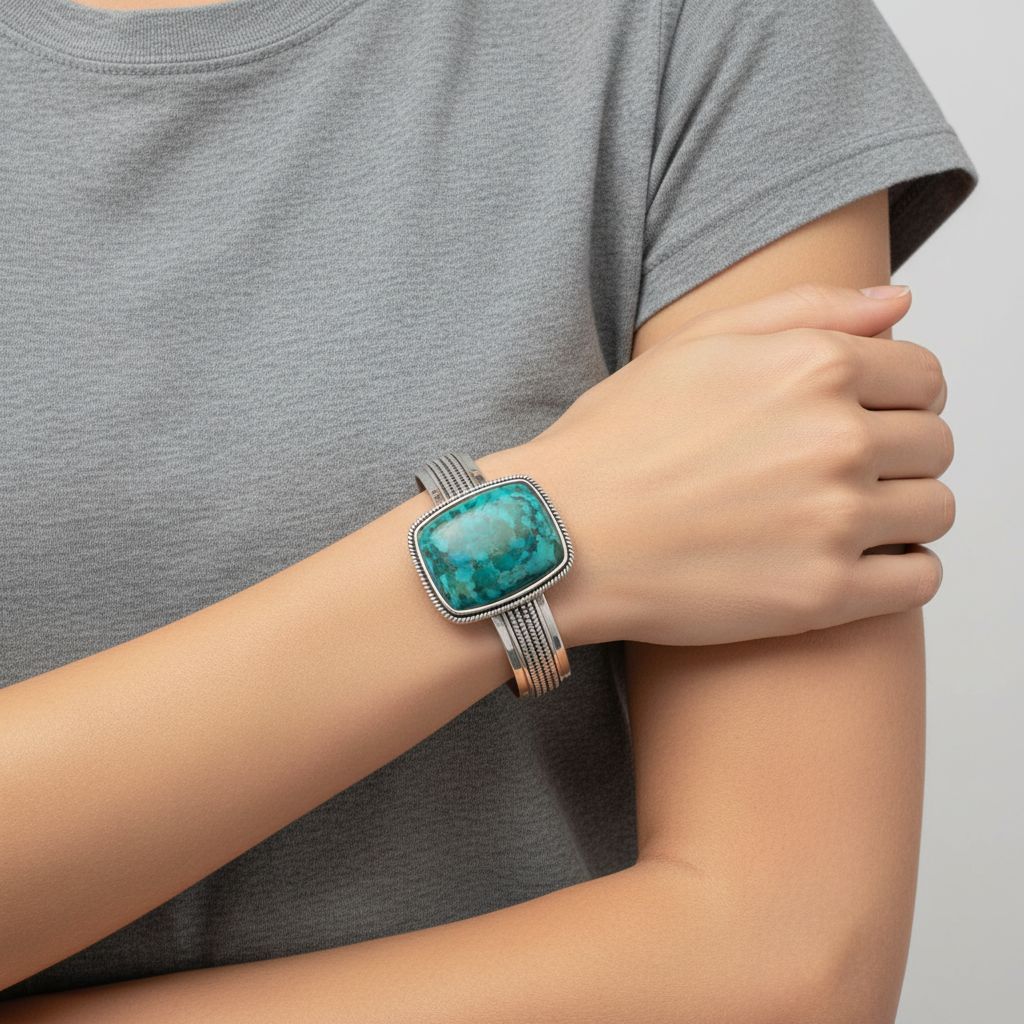 Sterling Silver Turquoise Cuff Bracelet