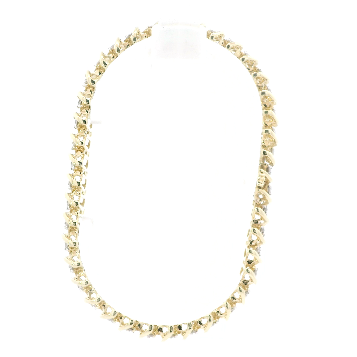 10K Yellow Gold 7" Diamond Tennis Bracelet - 5.00ct