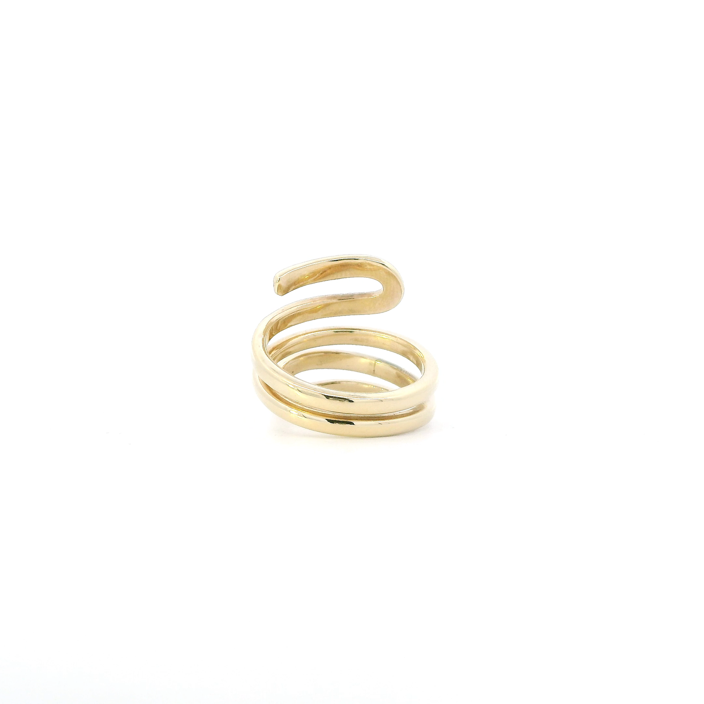 14K Yellow Gold Squiggle Wrap Ring