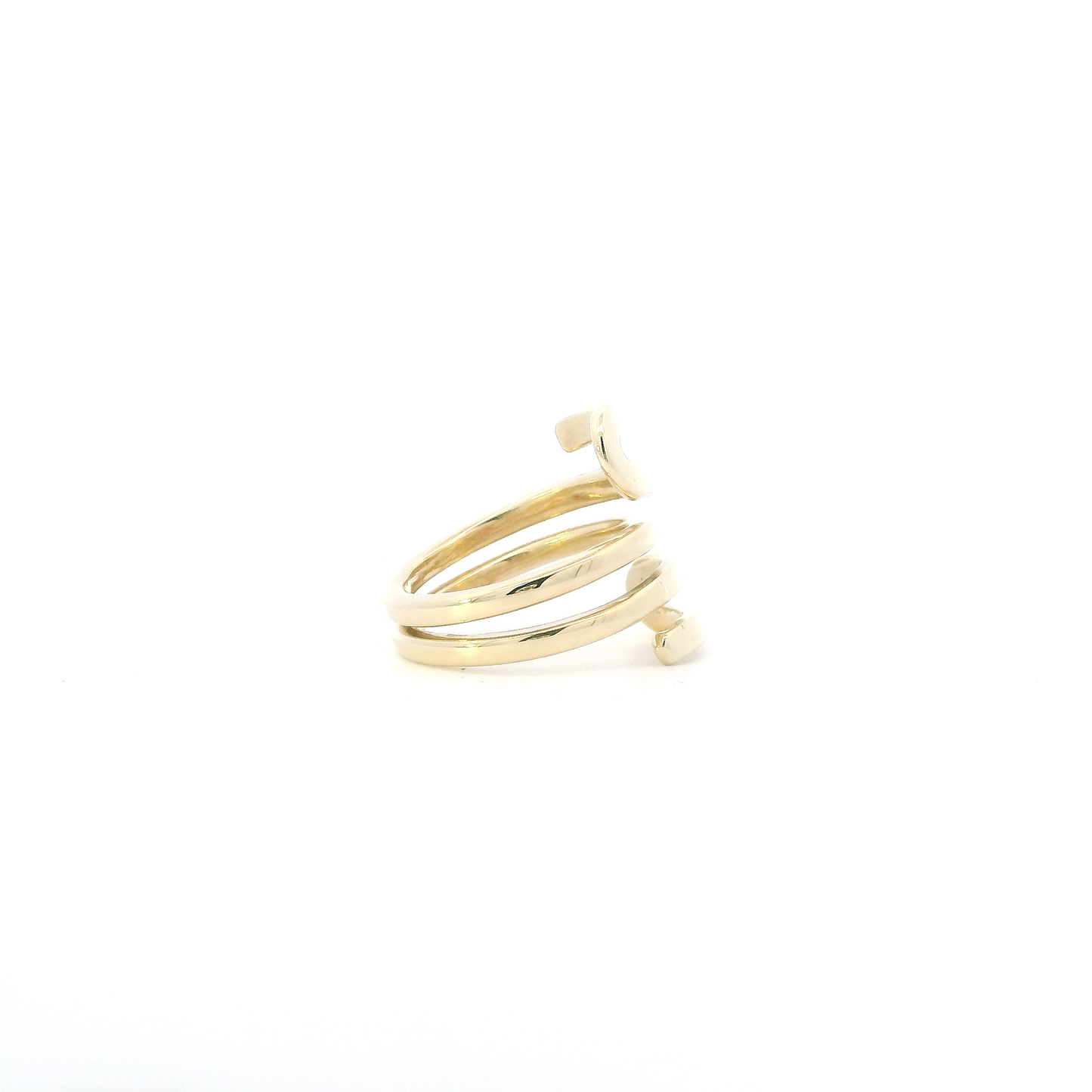14K Yellow Gold Squiggle Wrap Ring