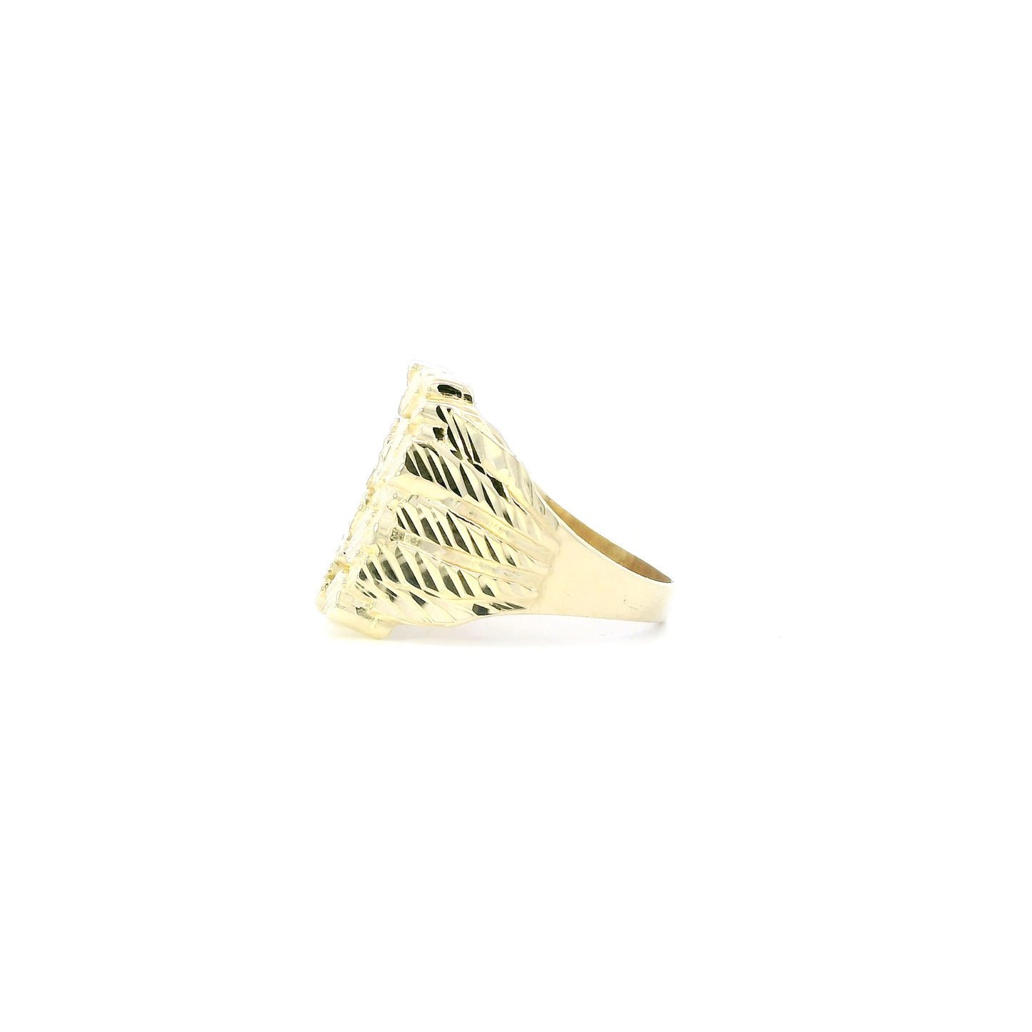 10K Yellow Gold Nugget Ring