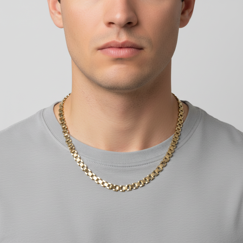 10K Yellow Gold 18" Rolex Chain