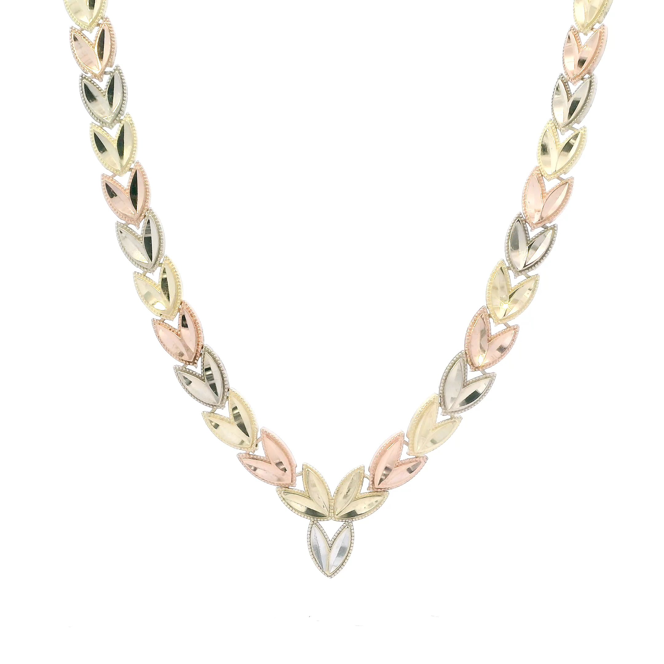 14K Tri Color Gold 19