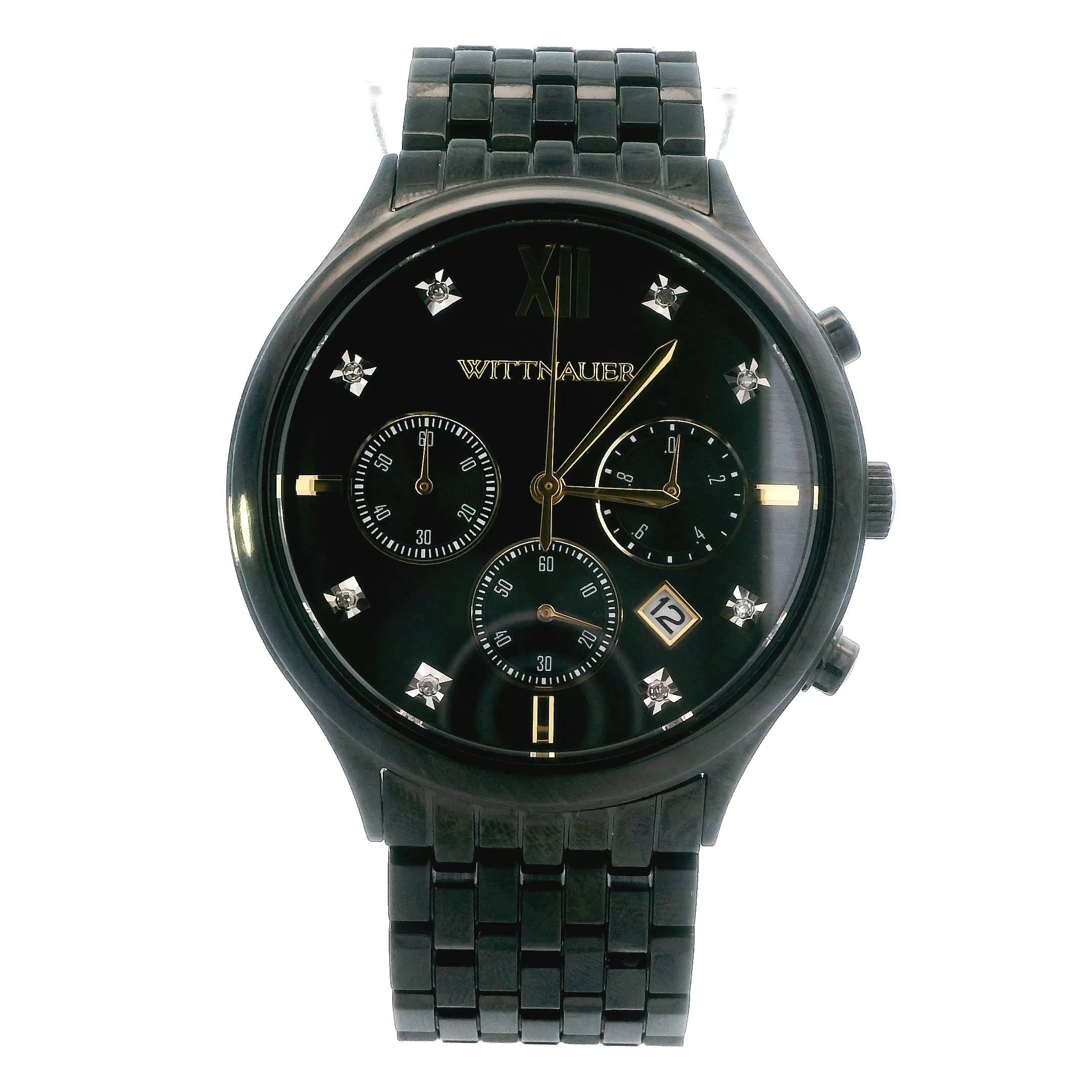 Wittnauer Black Tie Black Chronograph Mens Wristwatch - WN3110