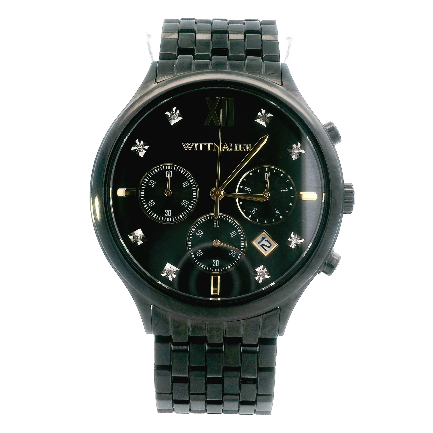 Wittnauer Black Tie Black Chronograph Mens Wristwatch - WN3110