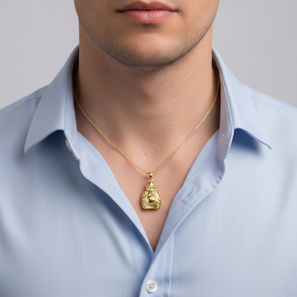 10K Yellow Gold Buddah Pendant