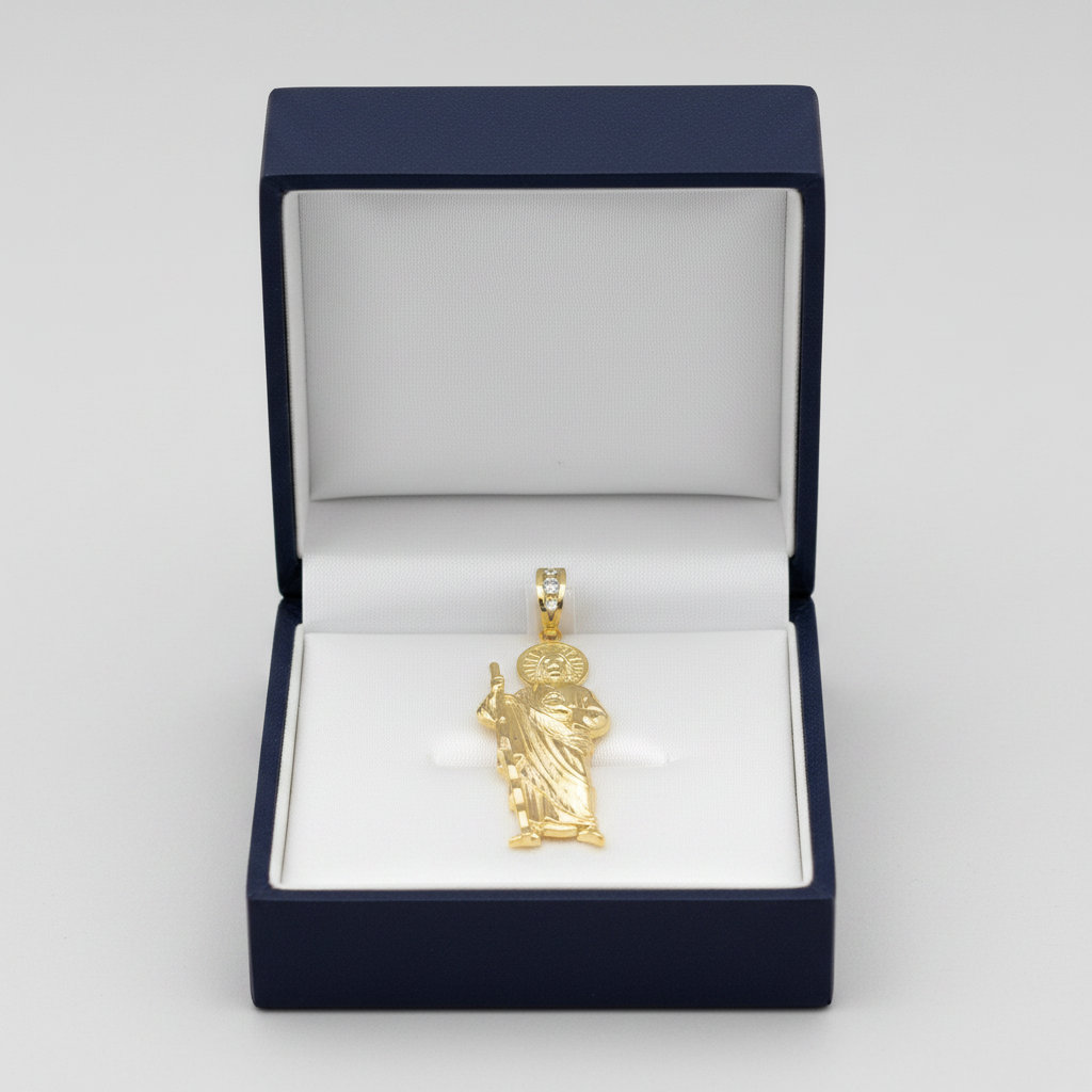 10K Yellow Gold Saint Jude Pendant