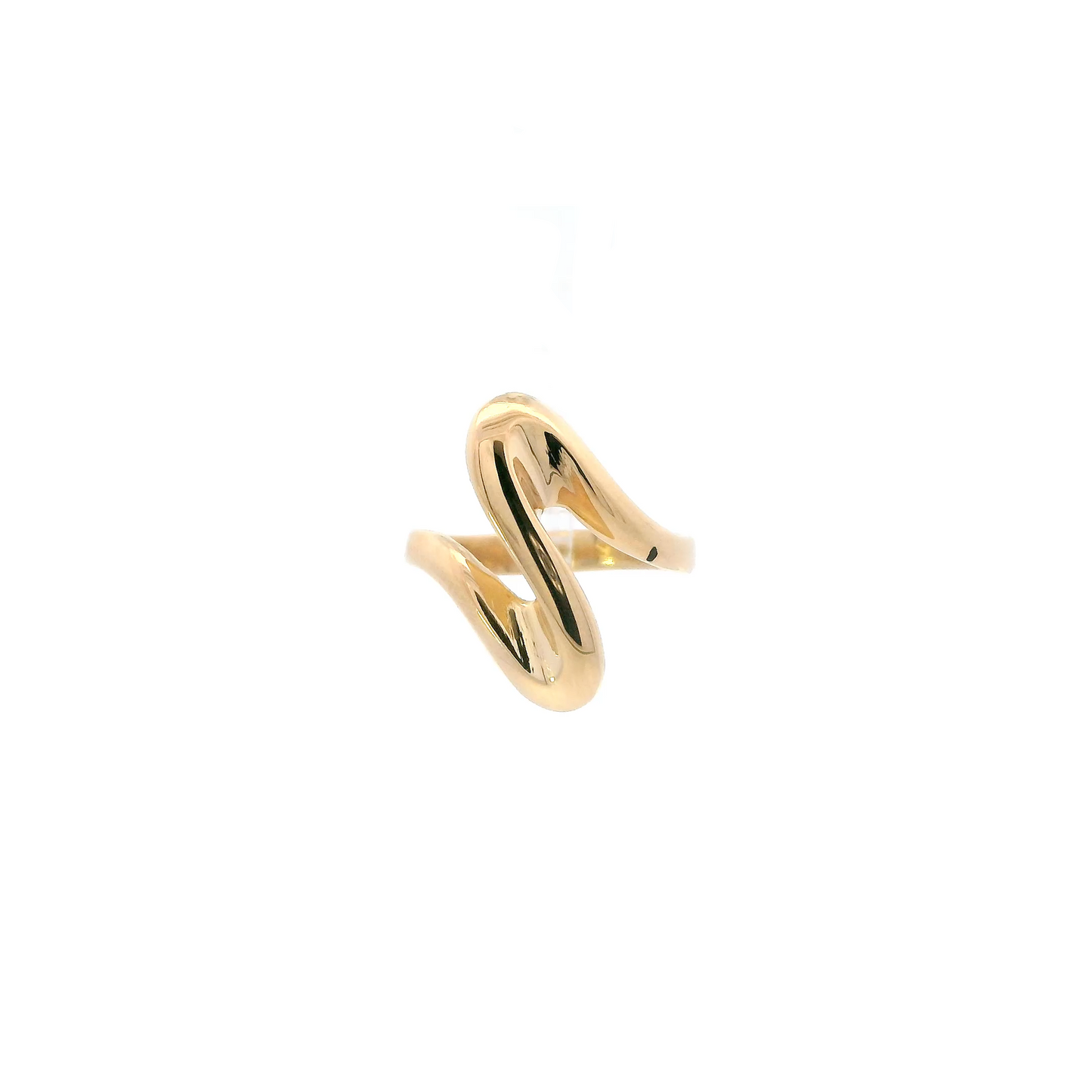 18K Yellow Gold Wave Ring