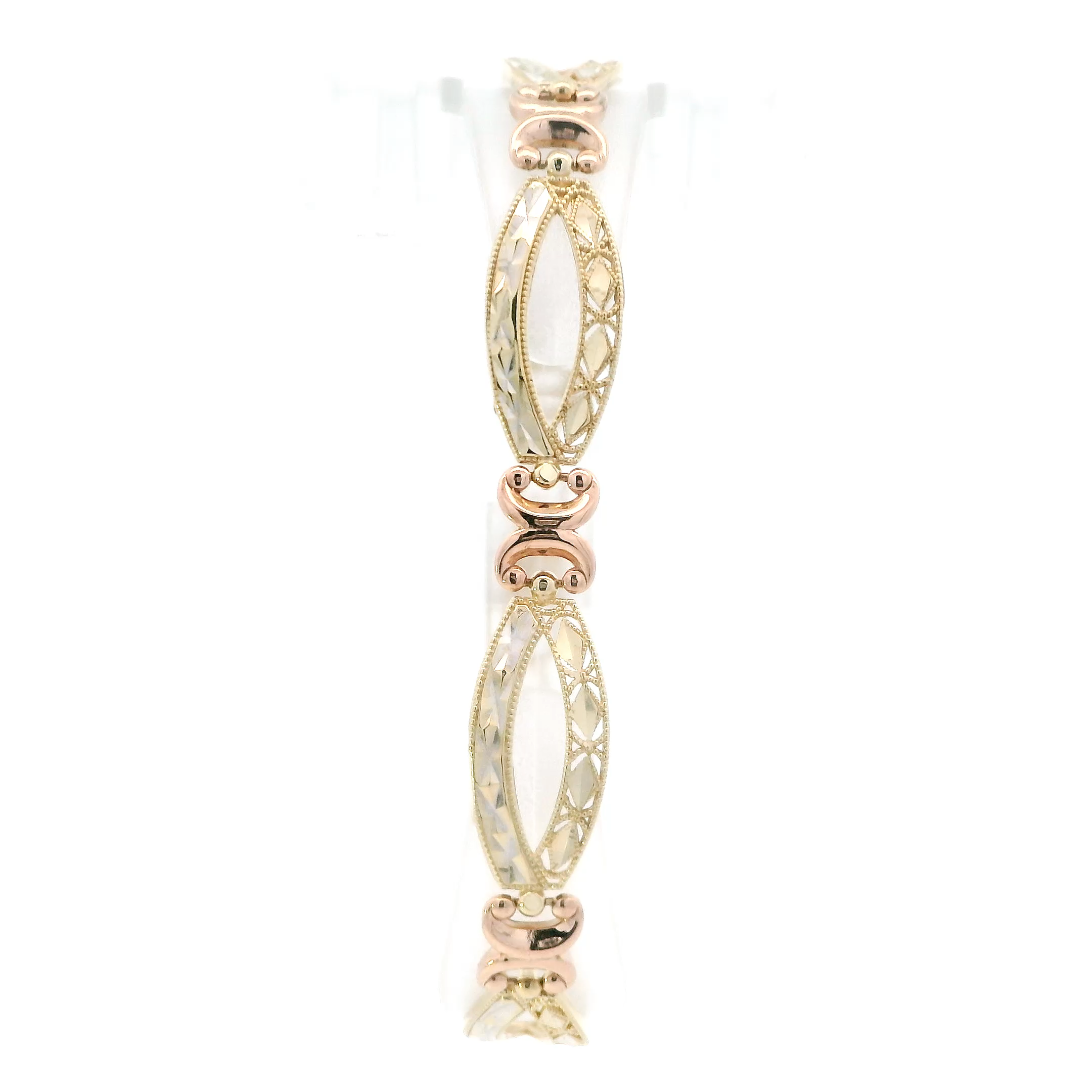 14K Tri Color Gold 7