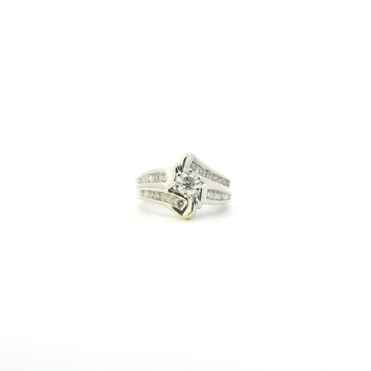14K White Gold Diamond Womens Ring - 0.63ct