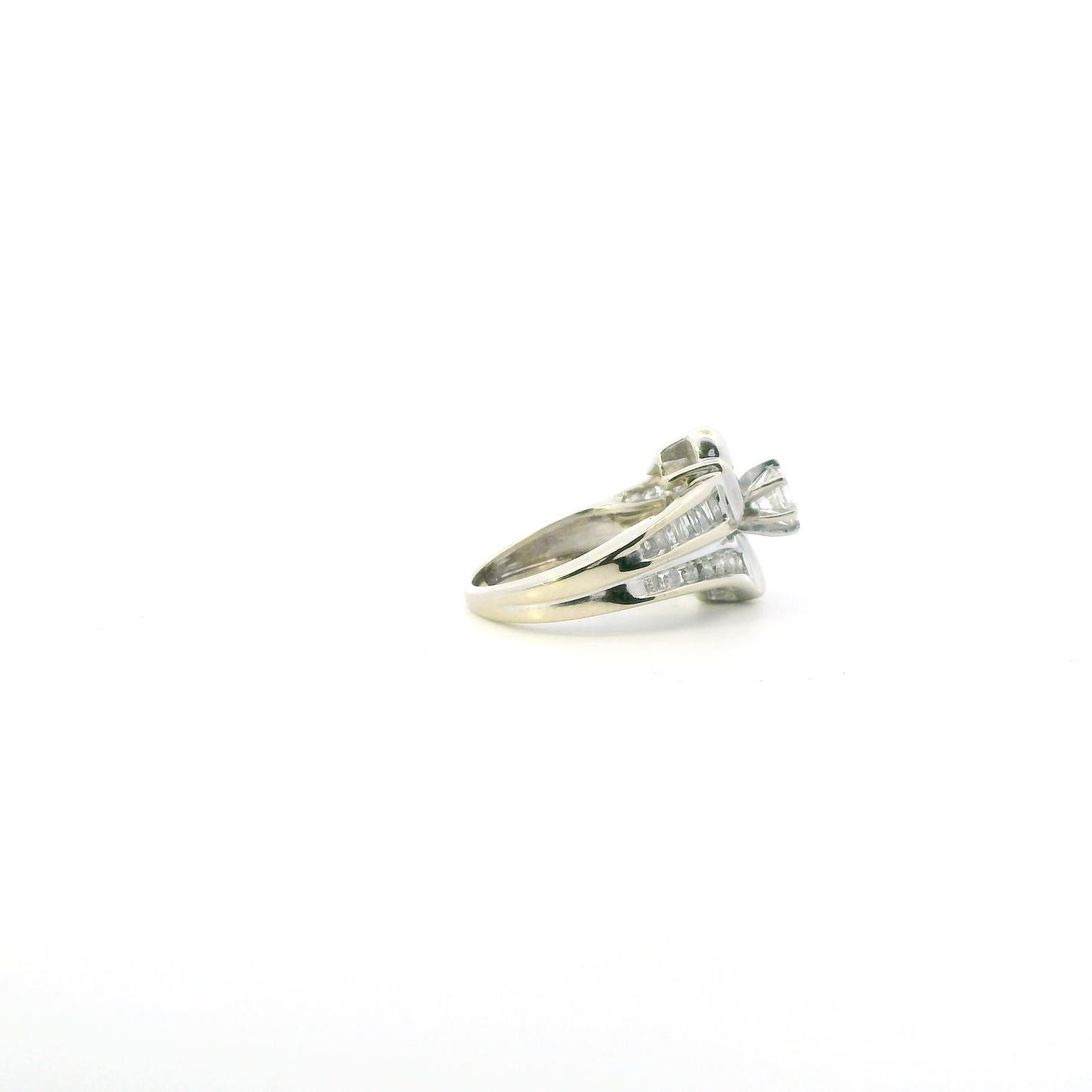 14K White Gold Diamond Womens Ring - 0.63ct