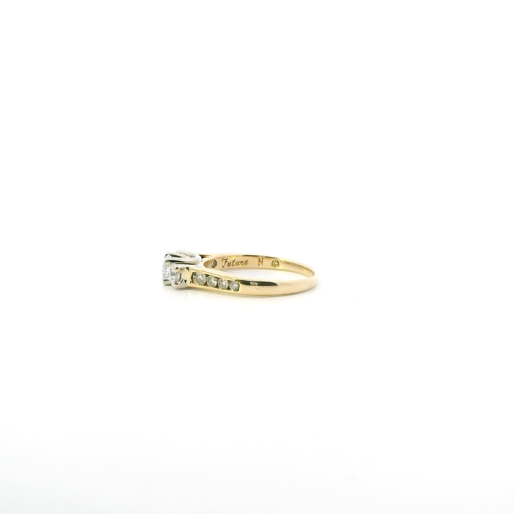 14K Yellow & White Gold Diamond  