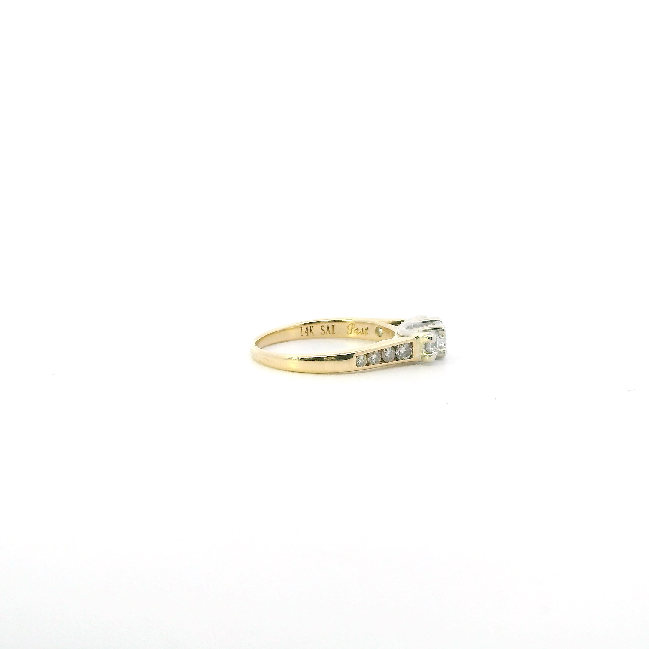 14K Yellow & White Gold Diamond  