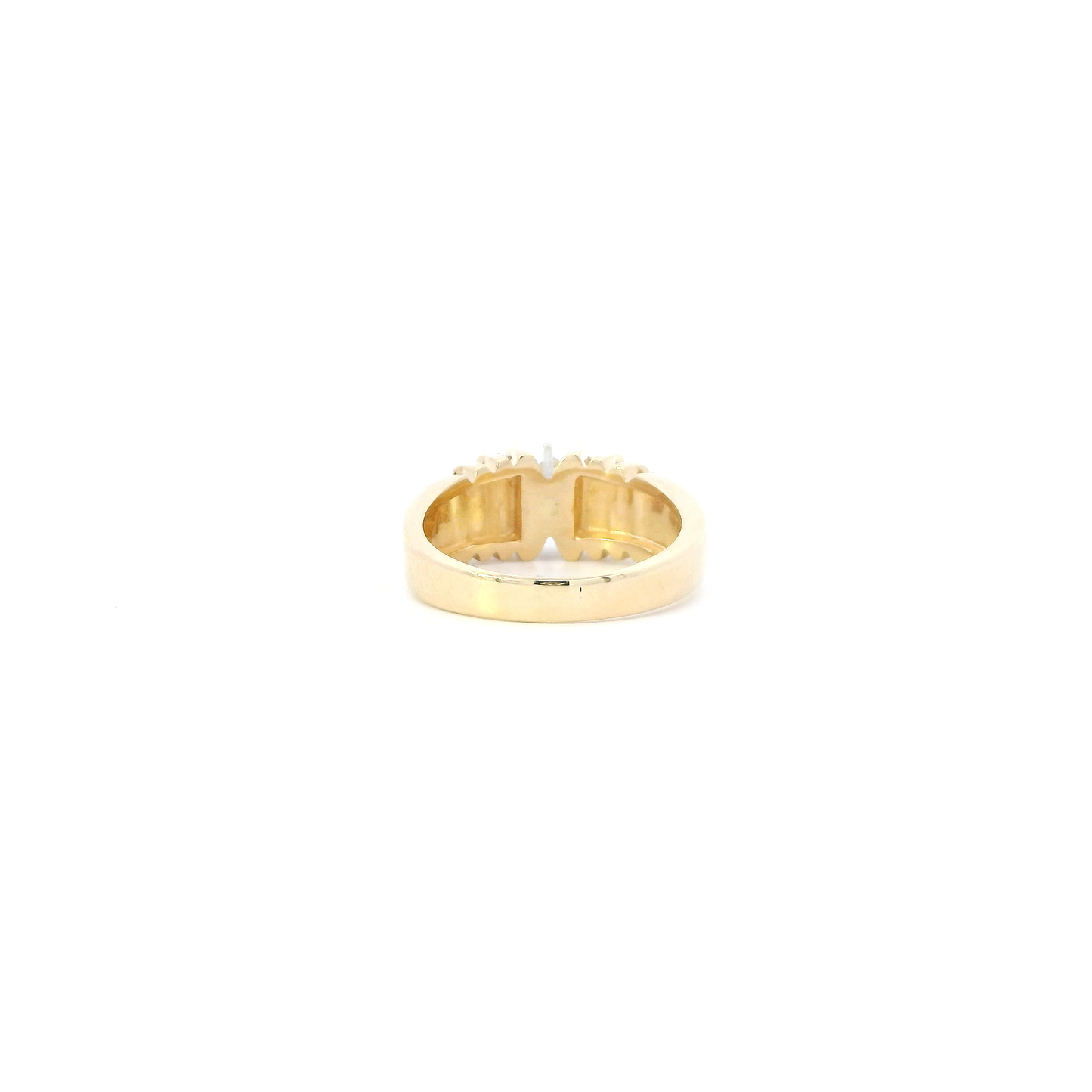 14K Yellow Gold Diamond Womens Ring - 0.80ct