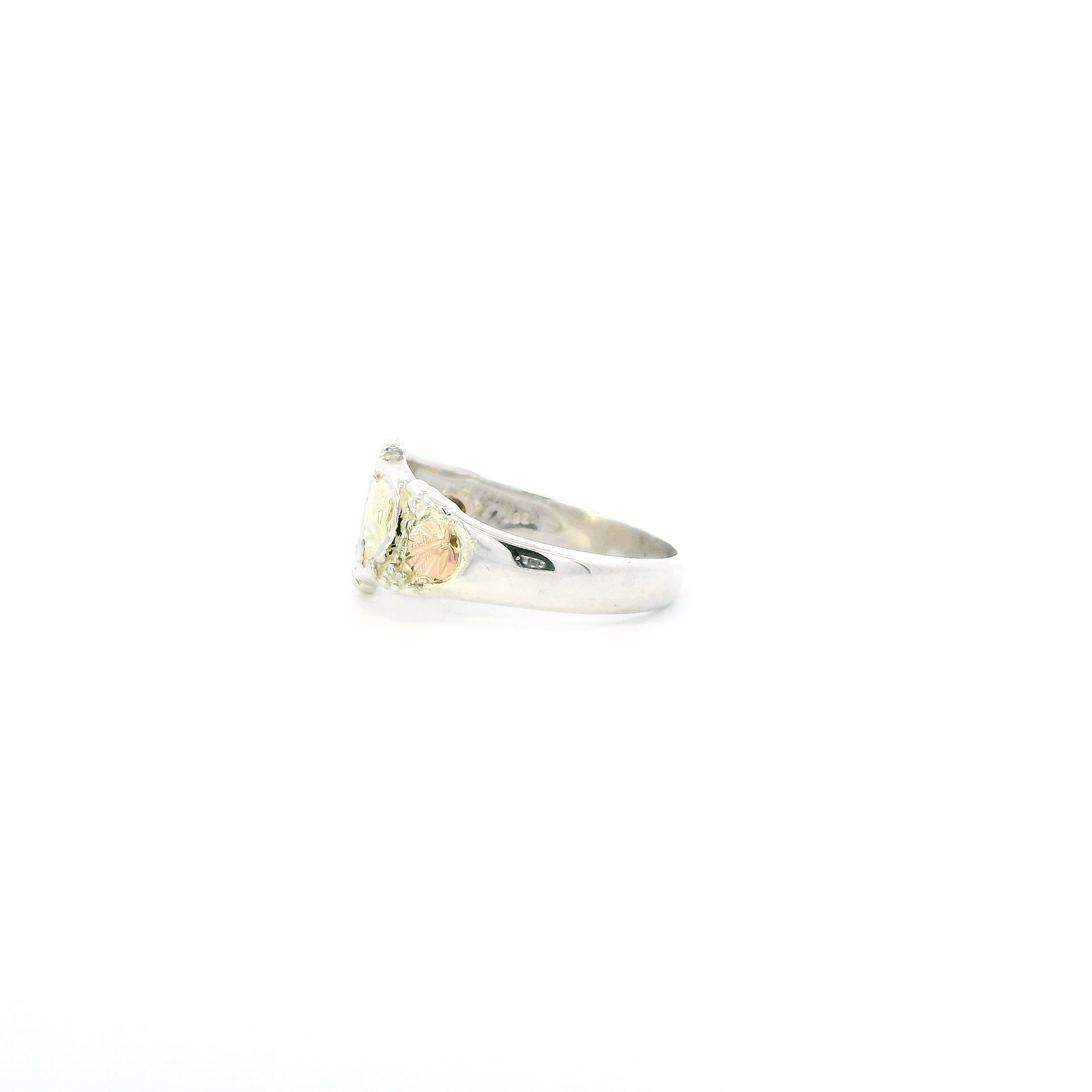 Silver Leaf Style Hallmarked "Sun" South Dakota Gold Company Ring